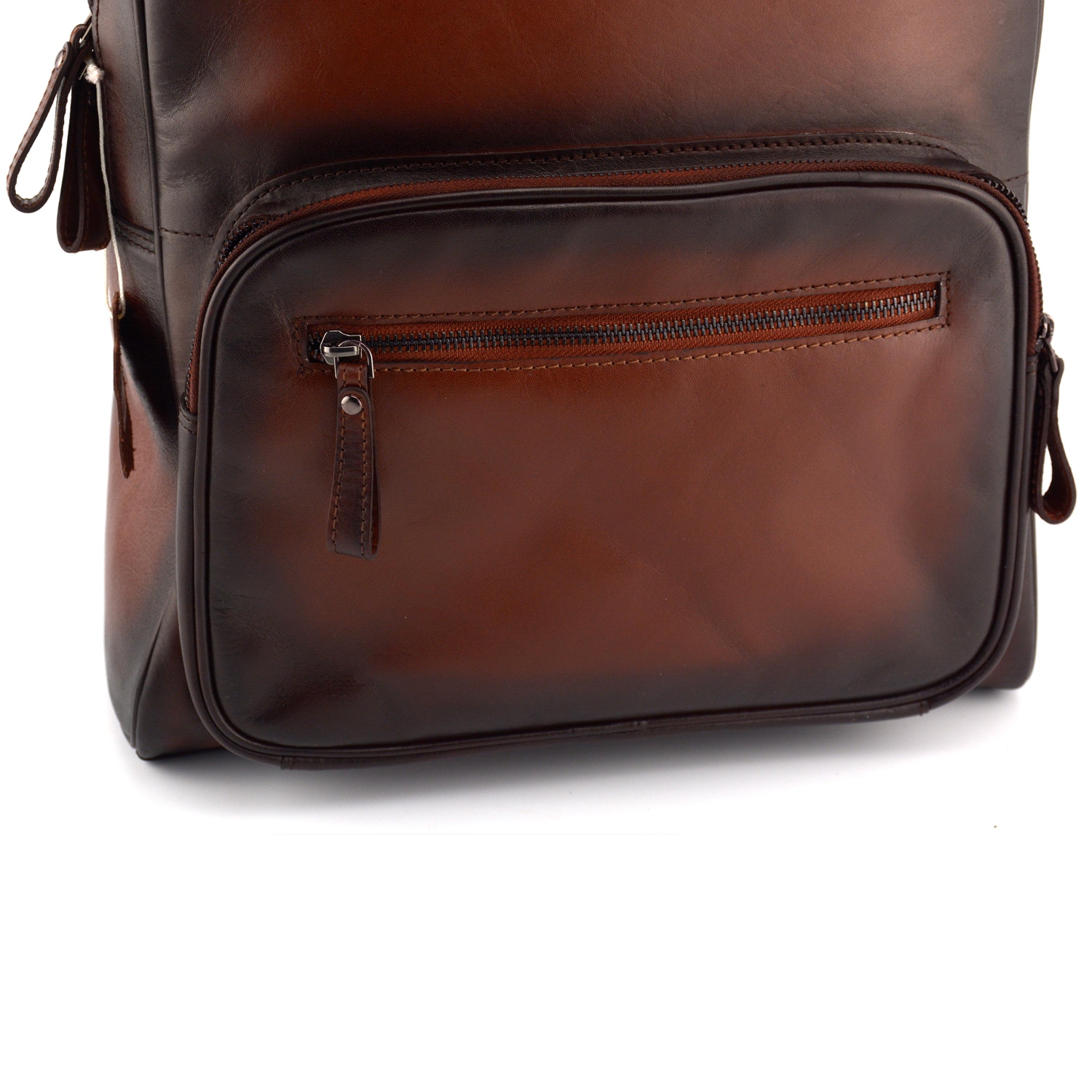 Designer Leather Backpack // Cognac