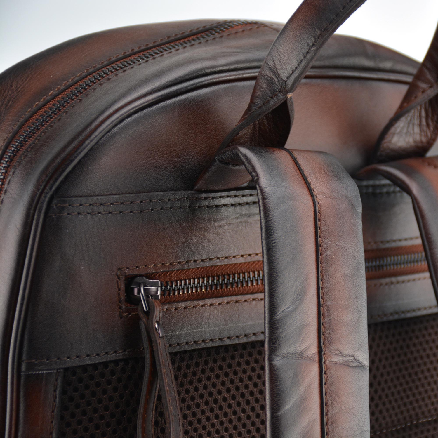 Designer Leather Backpack // Cognac