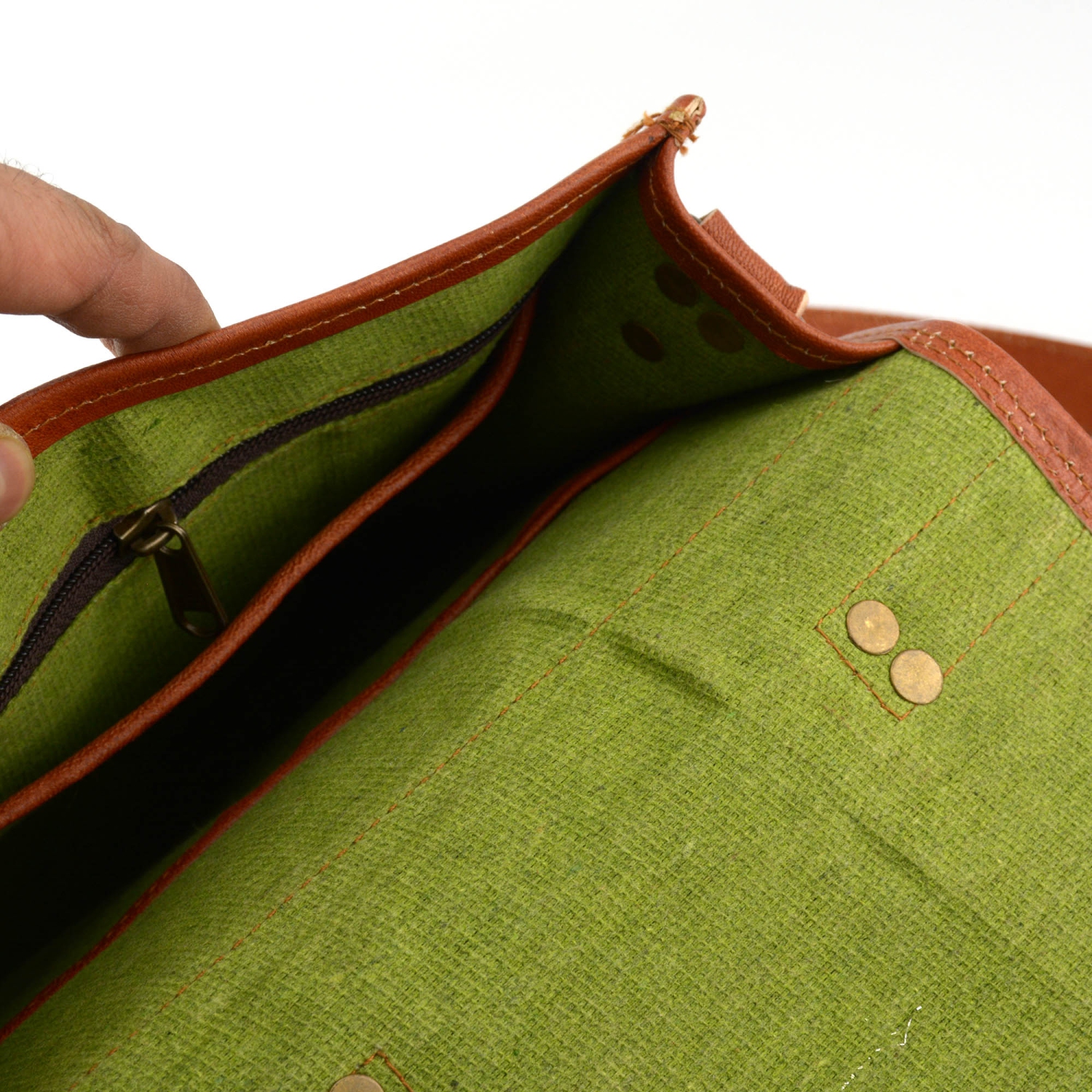 Leather Crossbody bag // Goat Leather in Tan