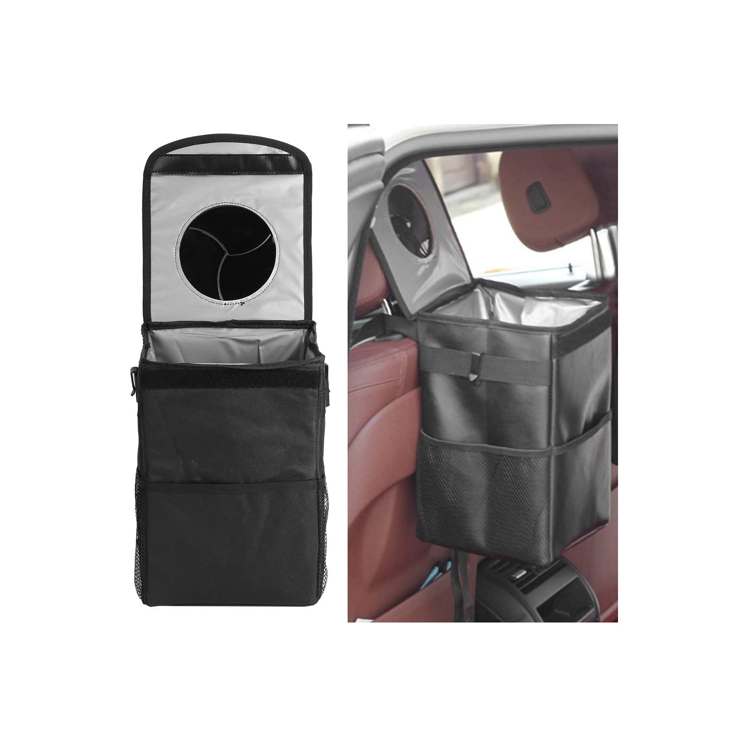 Waterproof Foldable Car Insulation Storage Box Large Size Organizer Leakage-Proof Trash Can wit