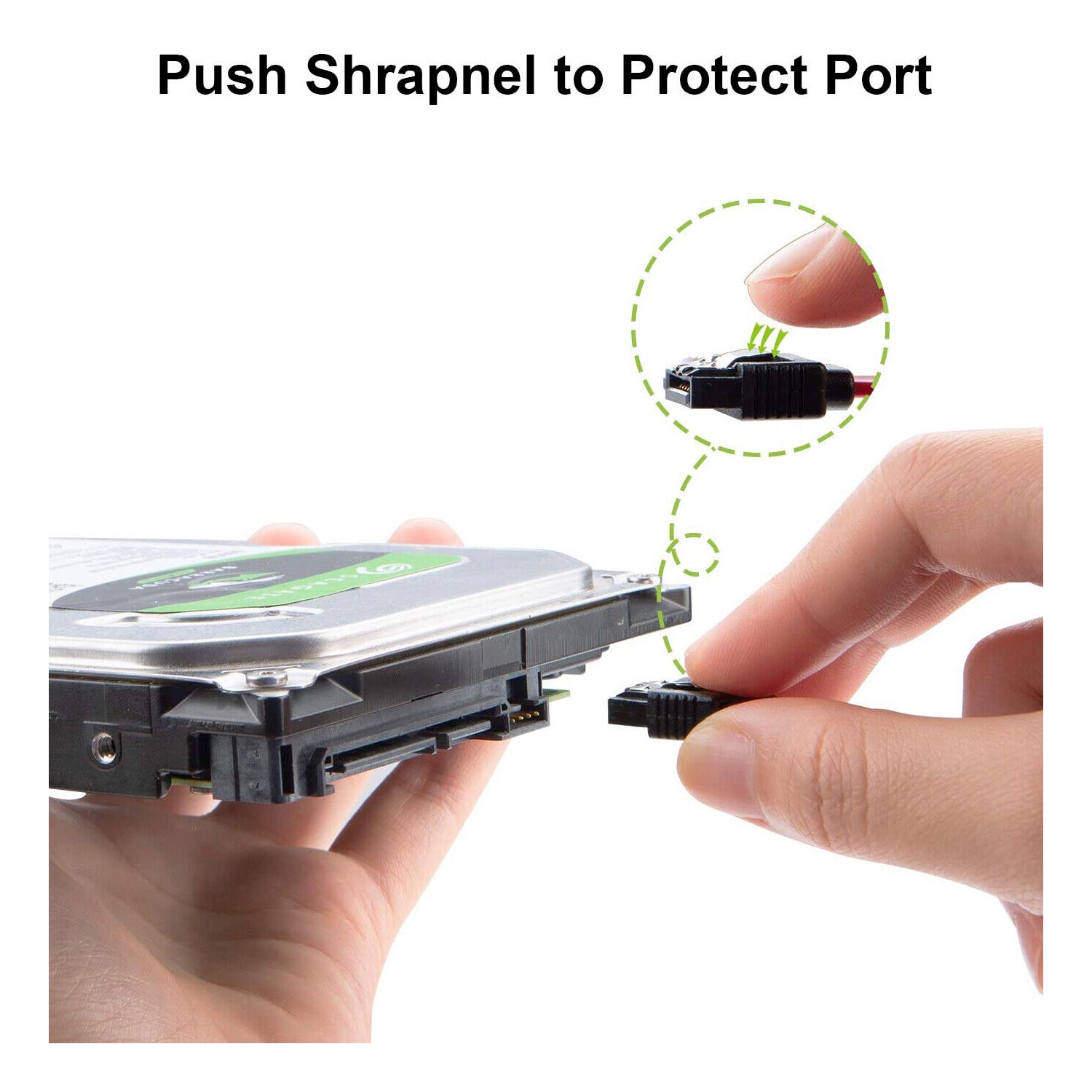 Paquet de 3 câbles SATA III 6 Gb/s avec verrou droit Ange/droit pour disque dur SATA, SSD CA