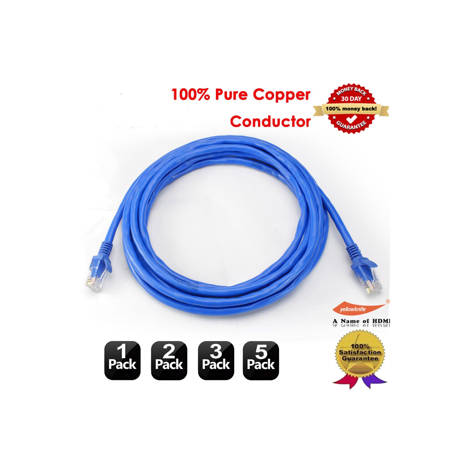 Ethernet CAT6 Network Cable Patch Lead RJ45 for Smart TV / PS4 / XBox Wholesale