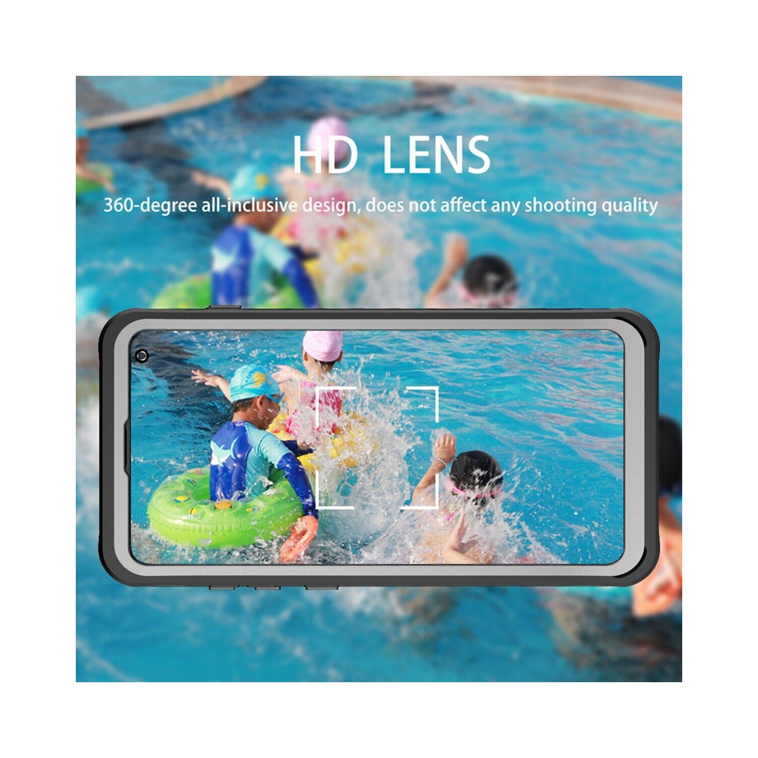 Étui étanche et hermétique à la poussière Galaxy S9/9 plus IP68 avec protecteur d’écran