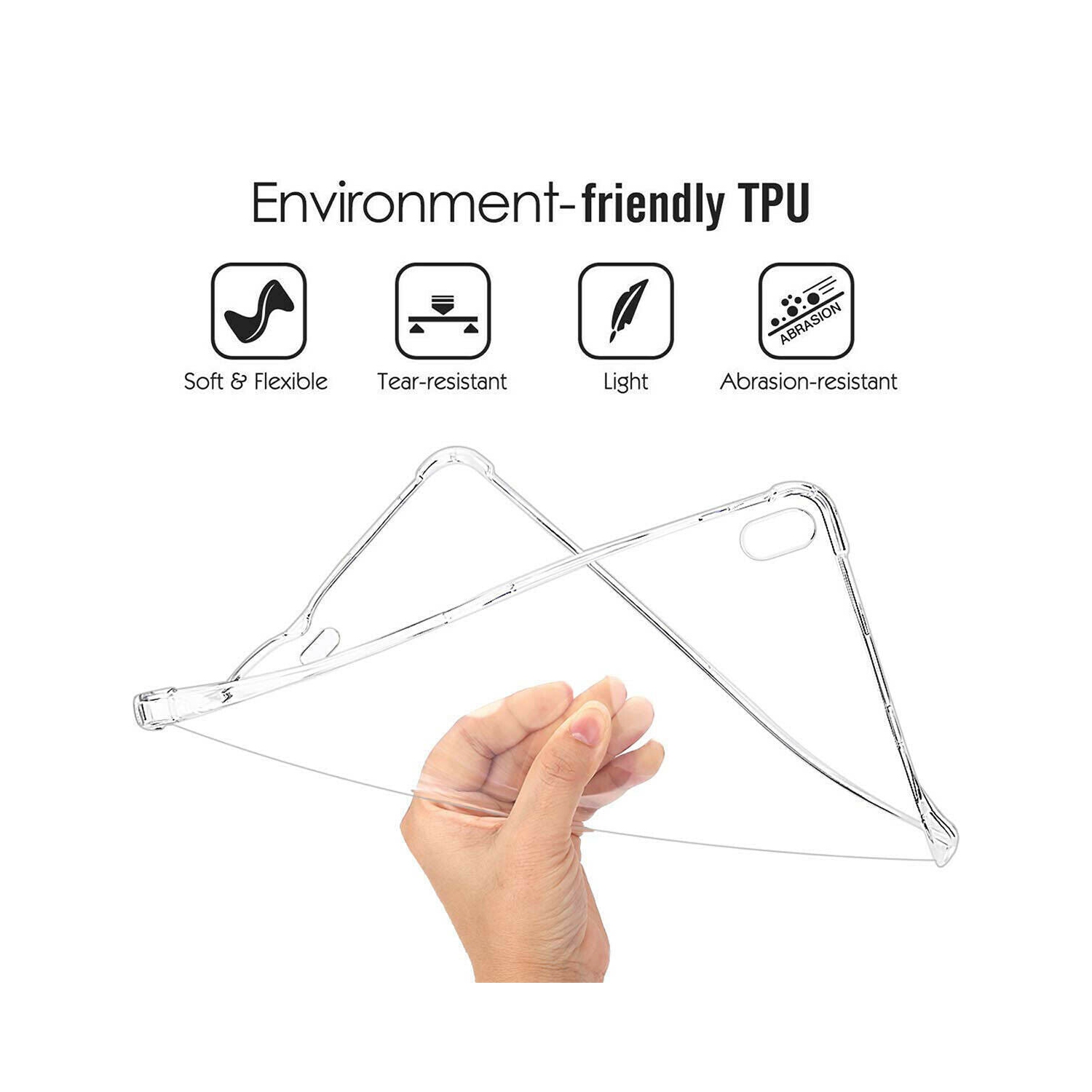 FOR 2021 iPad Mini 6th Gen 8.3" Transparent Clear Shockproof TPU Back Case Cover