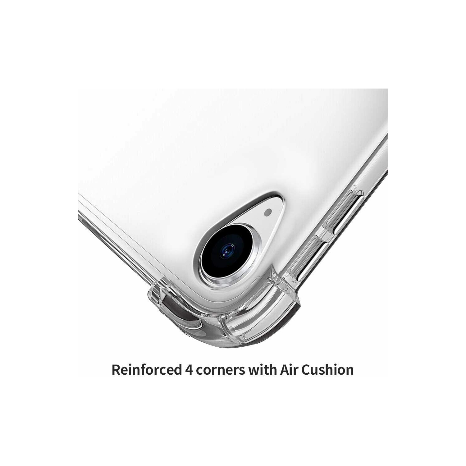 Crystal Clear TPU Back Cover w/3x HD Screen Protector for iPad Mini 6th Gen 8.3"