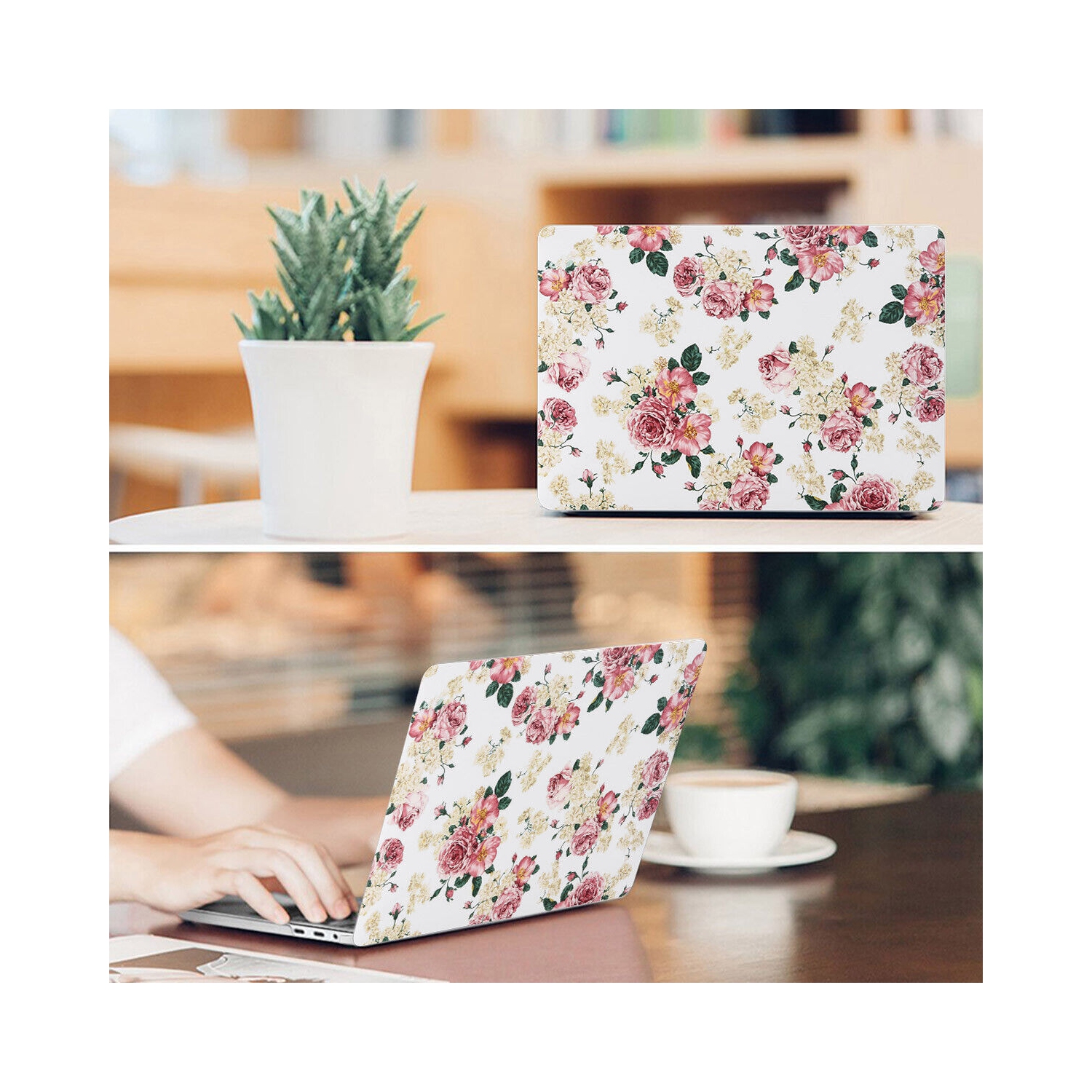 MacBook Pro 13" 2020 Flower Pattern Hard Case w/ Keyboard Cover,Screen Protector