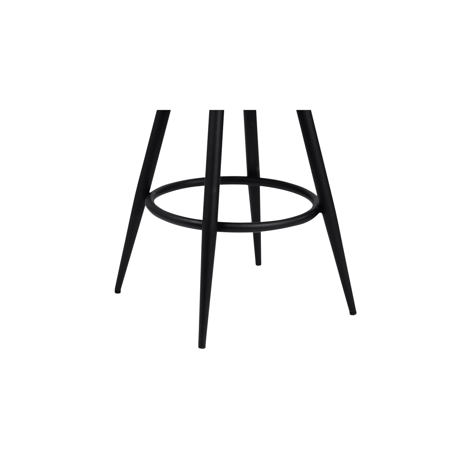 Justin 30 in. Bar Height Swivel Vintage Coffee Bar Stool with Black Metal Legs