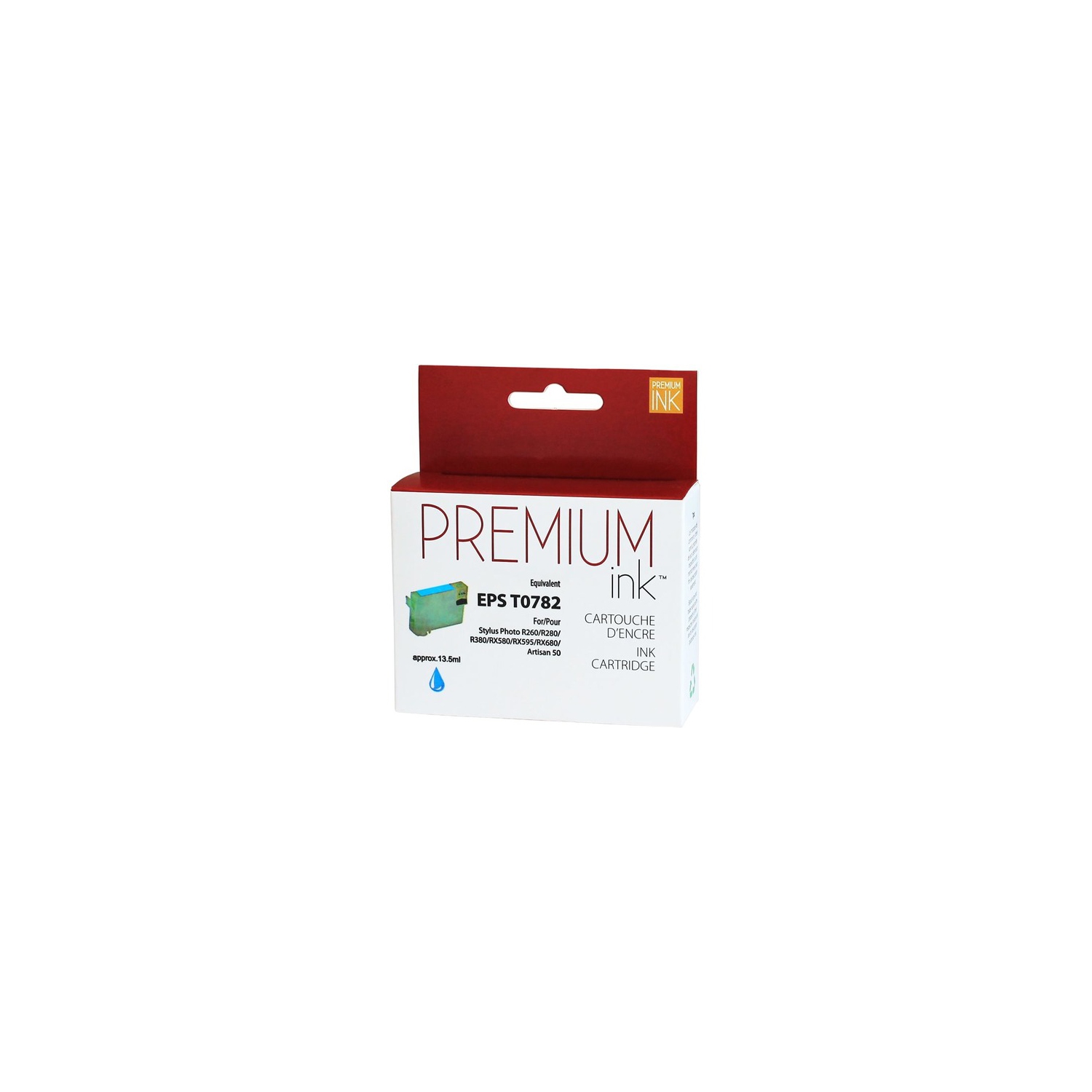 Premium Ink Ink Cartridge - Alternative for Epson T078220 - Cyan