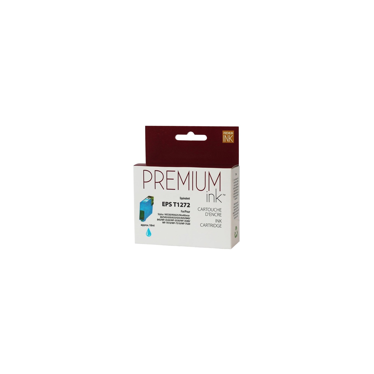 Premium Ink Ink Cartridge - Alternative for Epson T127220 - Cyan