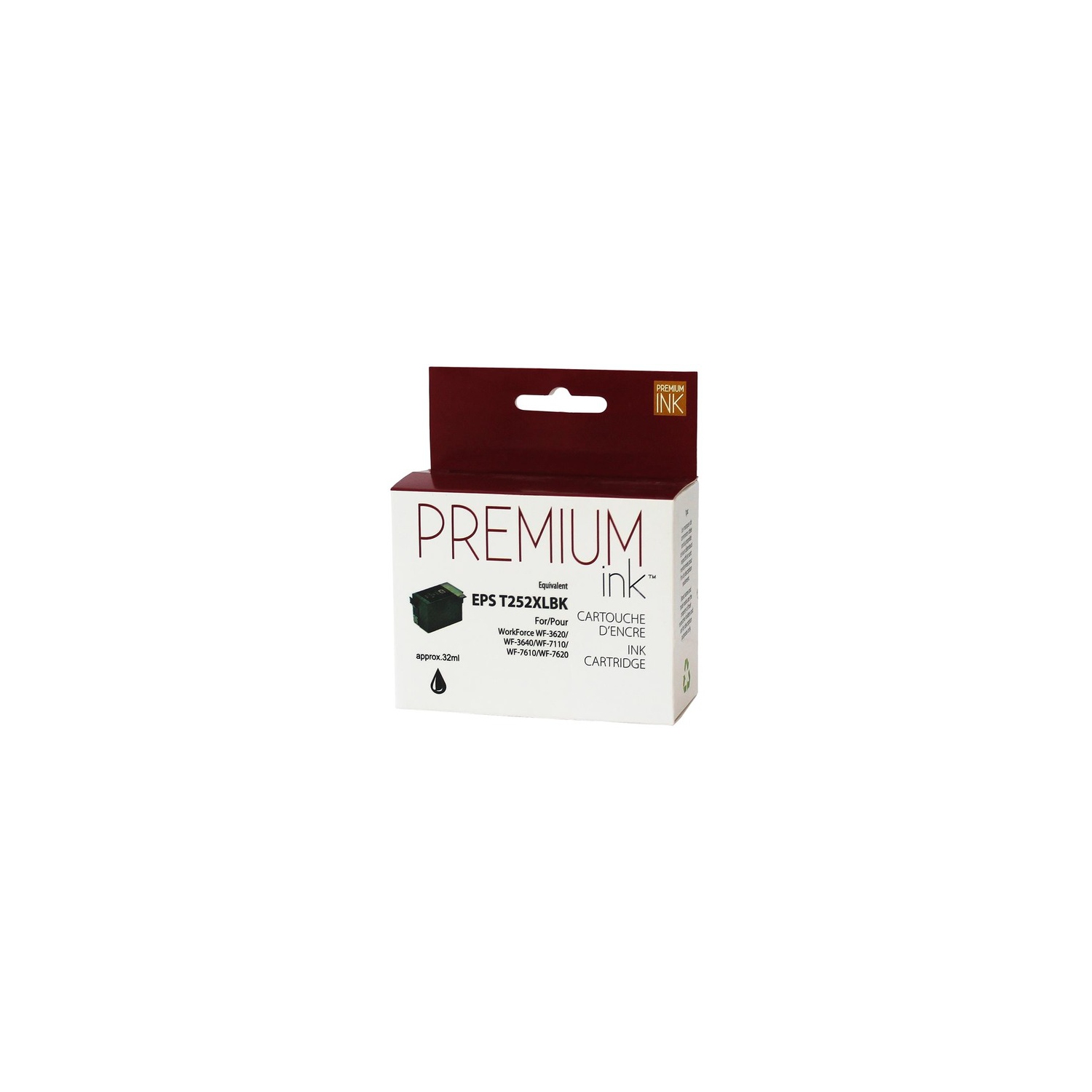 Premium Ink Ink Cartridge - Alternative for Epson T252XL120 - Black