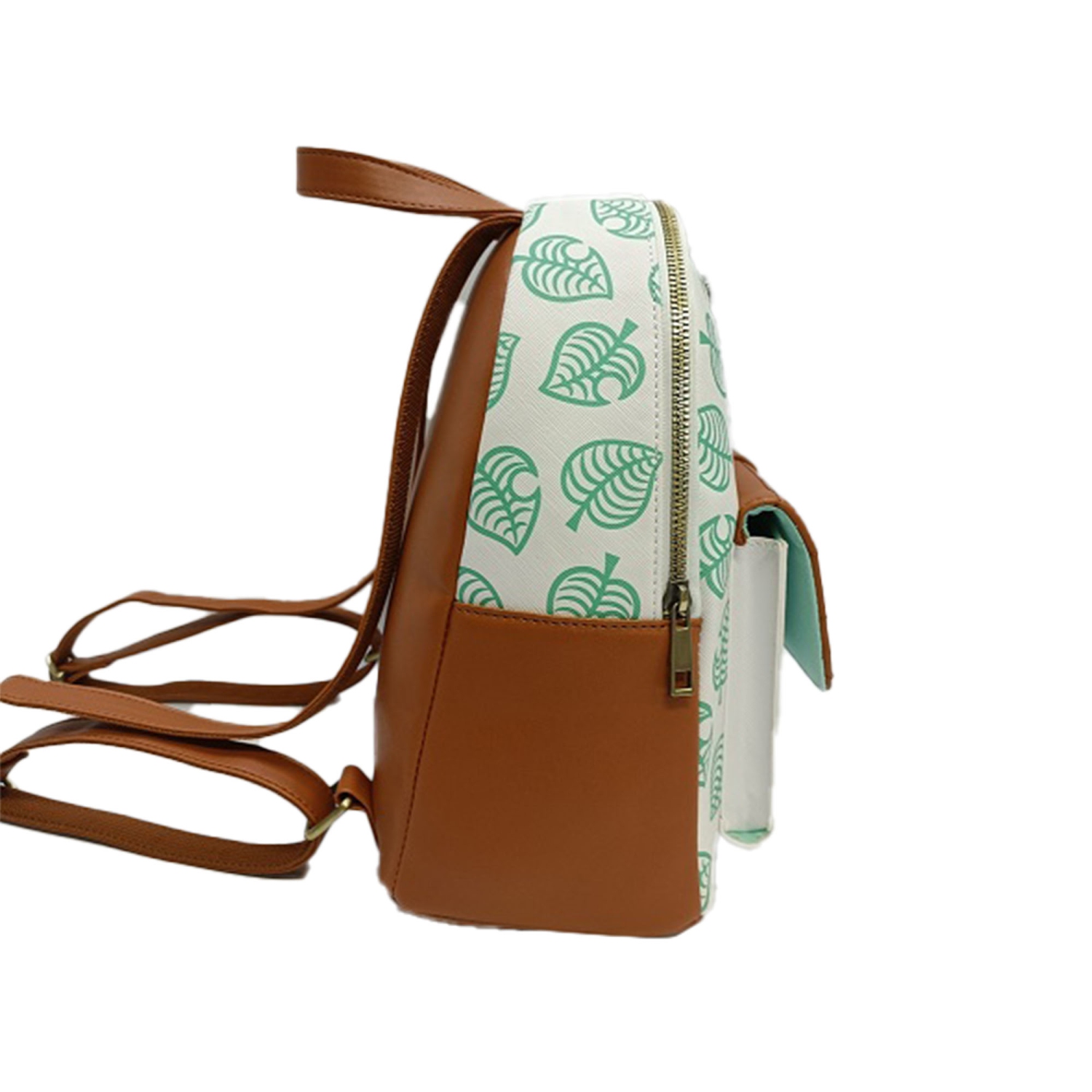 Animal Crossing Tom Nook Leaf Collage Mini Backpack