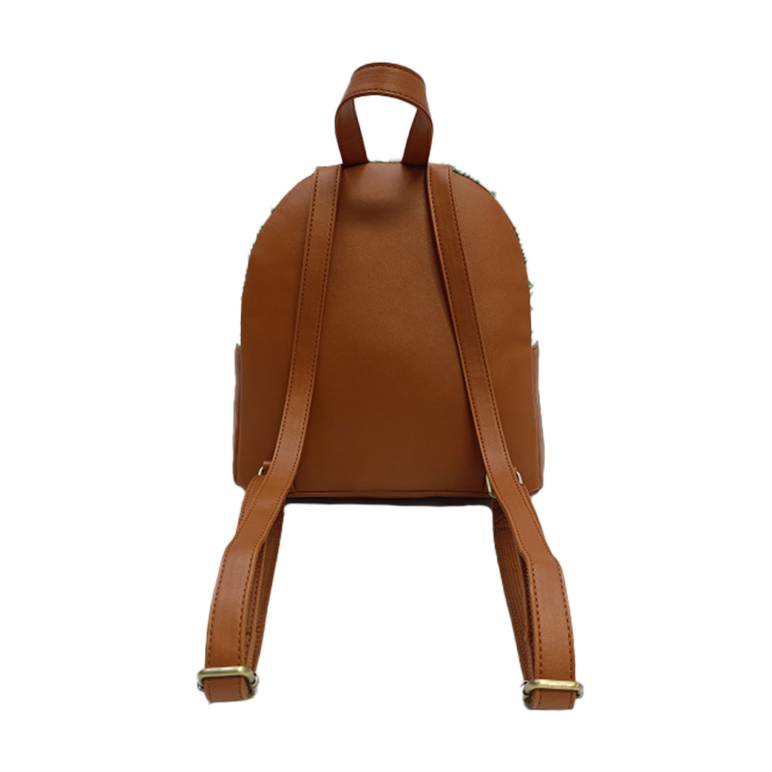 Animal Crossing Tom Nook Leaf Collage Mini Backpack