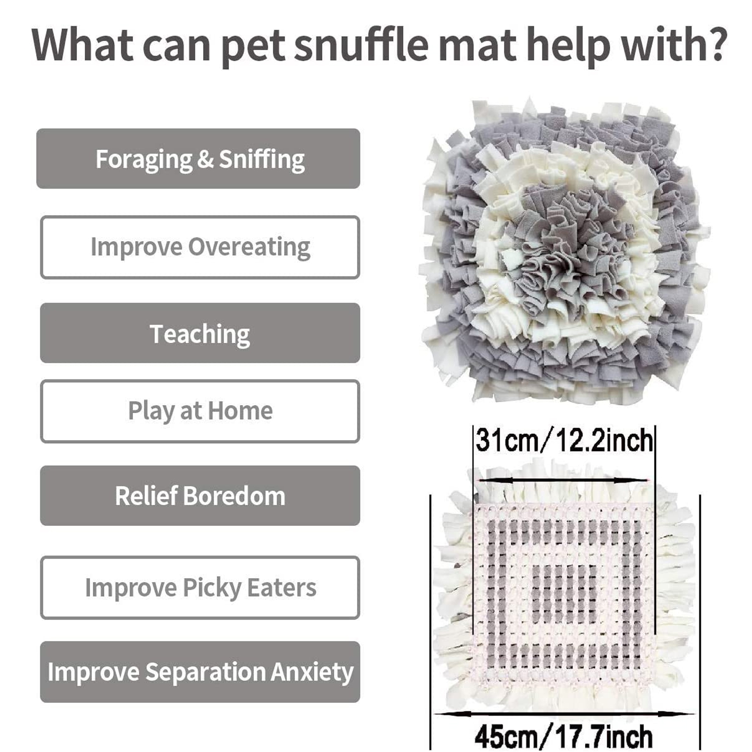 Pet Snuffle Mat for Dogs, Dog Feeding Mat,Training Mats for Foraging Instinct Interactive Puzzle Toys