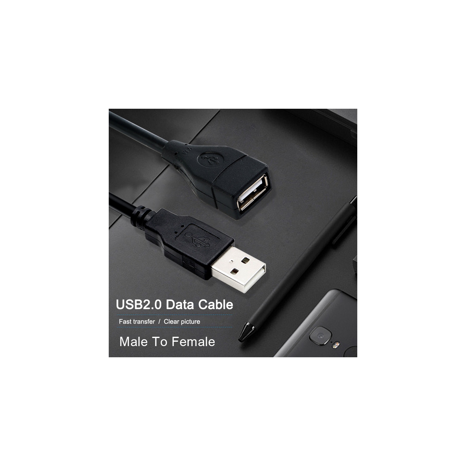 Rallonge USB 2.0 mâle à femelle de 6 pi/2 m