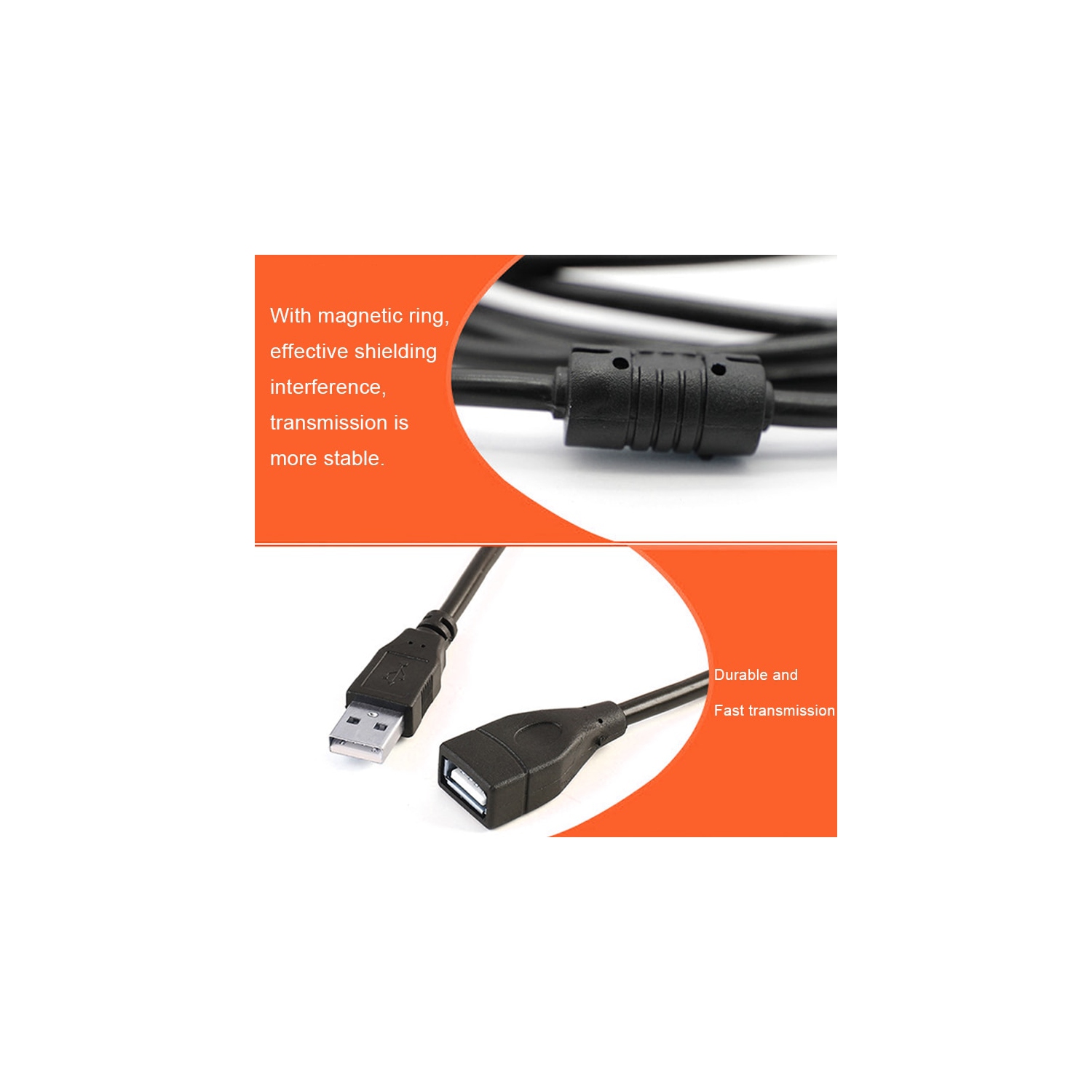 Rallonge USB 2.0 mâle à femelle de 6 pi/2 m