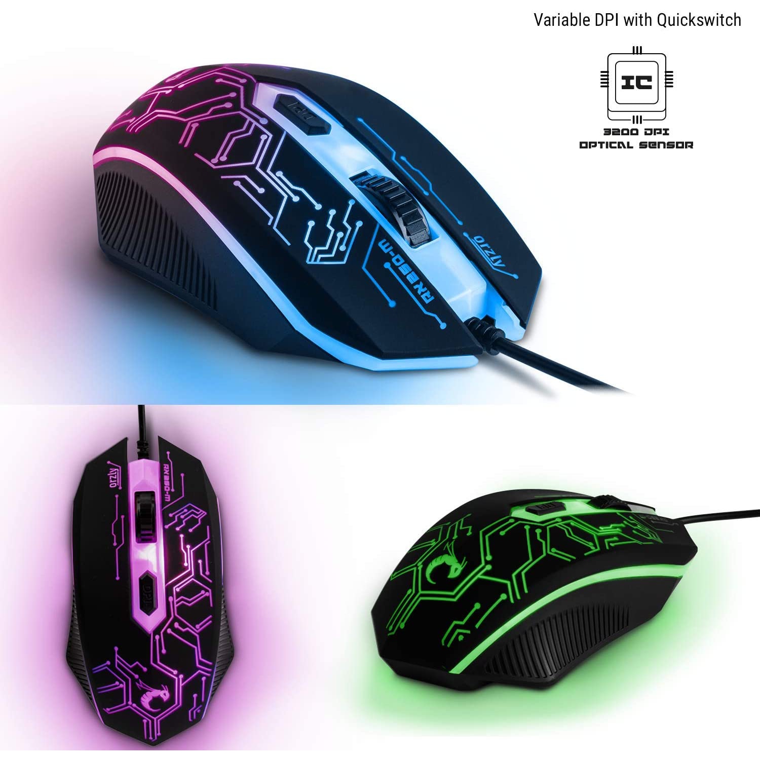 Combo clavier, souris, casque et tapis de souris de jeu 4 en 1, rétroéclairage LED RGB filaire, offre groupée pour les joueurs PC, Xbox et PS4.