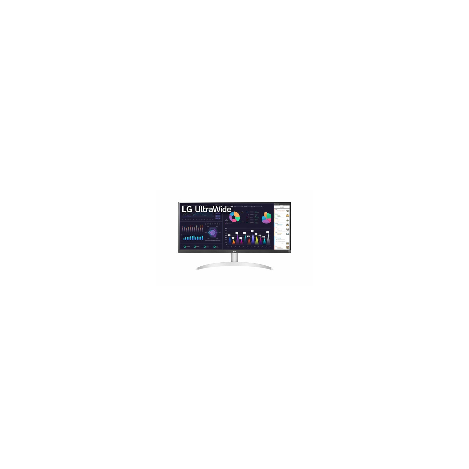 LG UltraWide 29" UWFHD IPS 100Hz 5ms HDMI USB Type-C White Monitor (29WQ600-W)