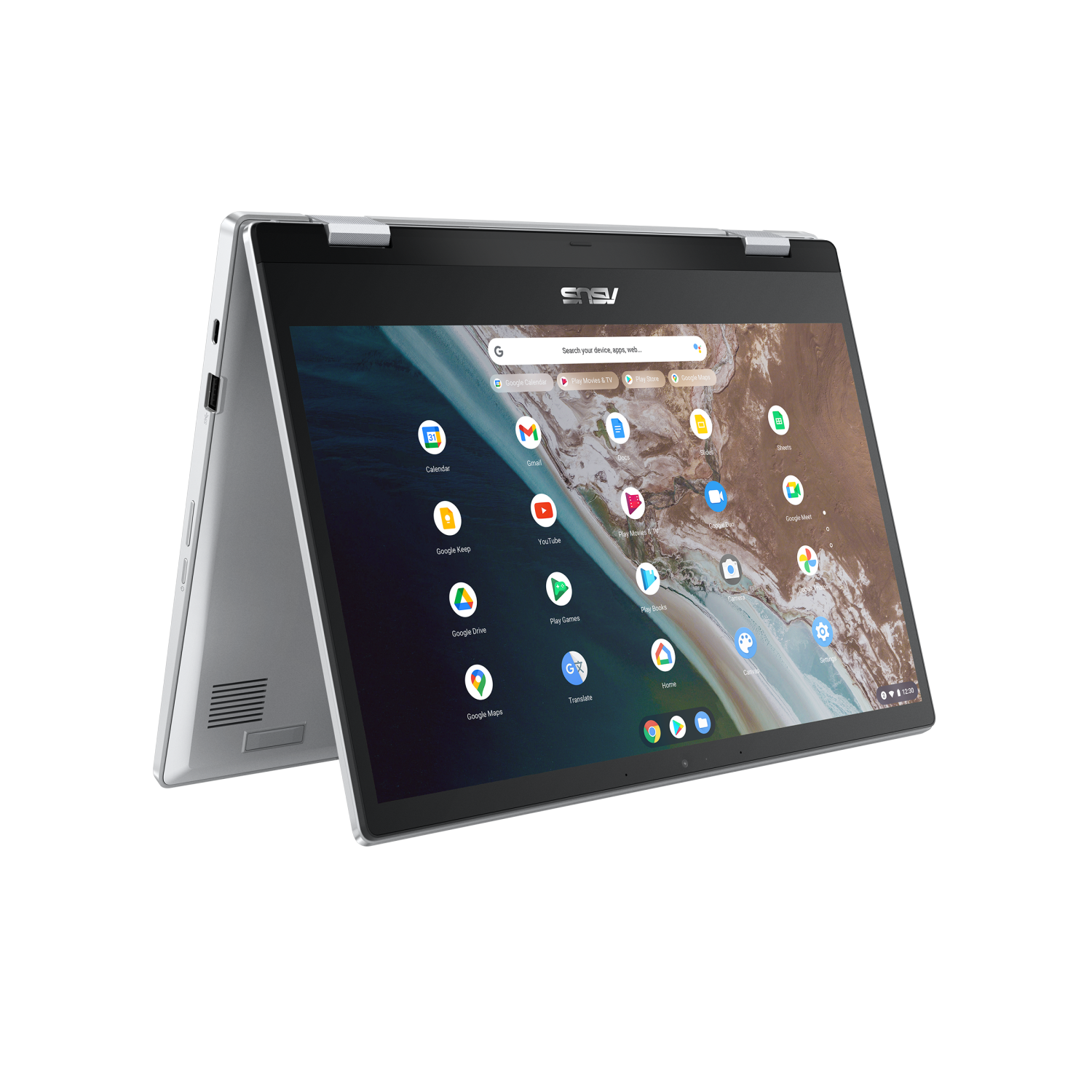 ASUS Chromebook Flip, 14" FHD NanoEdge Touch Display, Intel Celeron N4500 Processor, 64GB eMMC, 4GB RAM, Chrome OS, CX1400FKA-DS01-CB