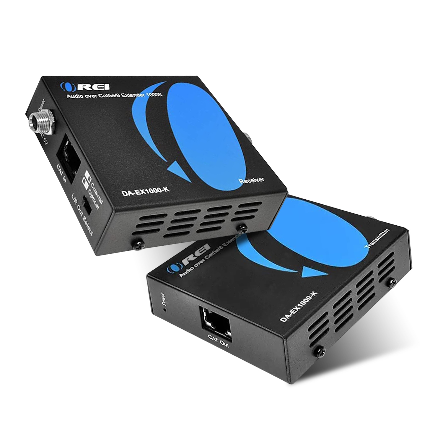 Digital Audio Over CAT5 Extender Upto 1000 Feet - Extend Digital Optical Coxial Toslink Signal Over LAN Ethernet PoC For Long Distance Extension