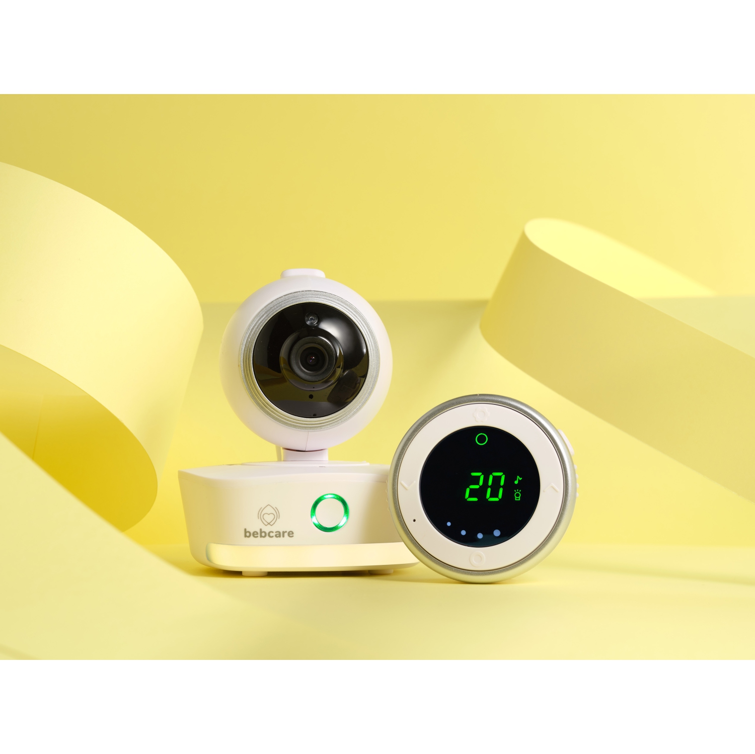 Bebcare iQ - Smart HD Baby Monitor: Low EMF Emissions, HD 1080p Camera, Pan-Tilt, Temperature Sensor, Motion and Sound Alert, Music Lullabies,