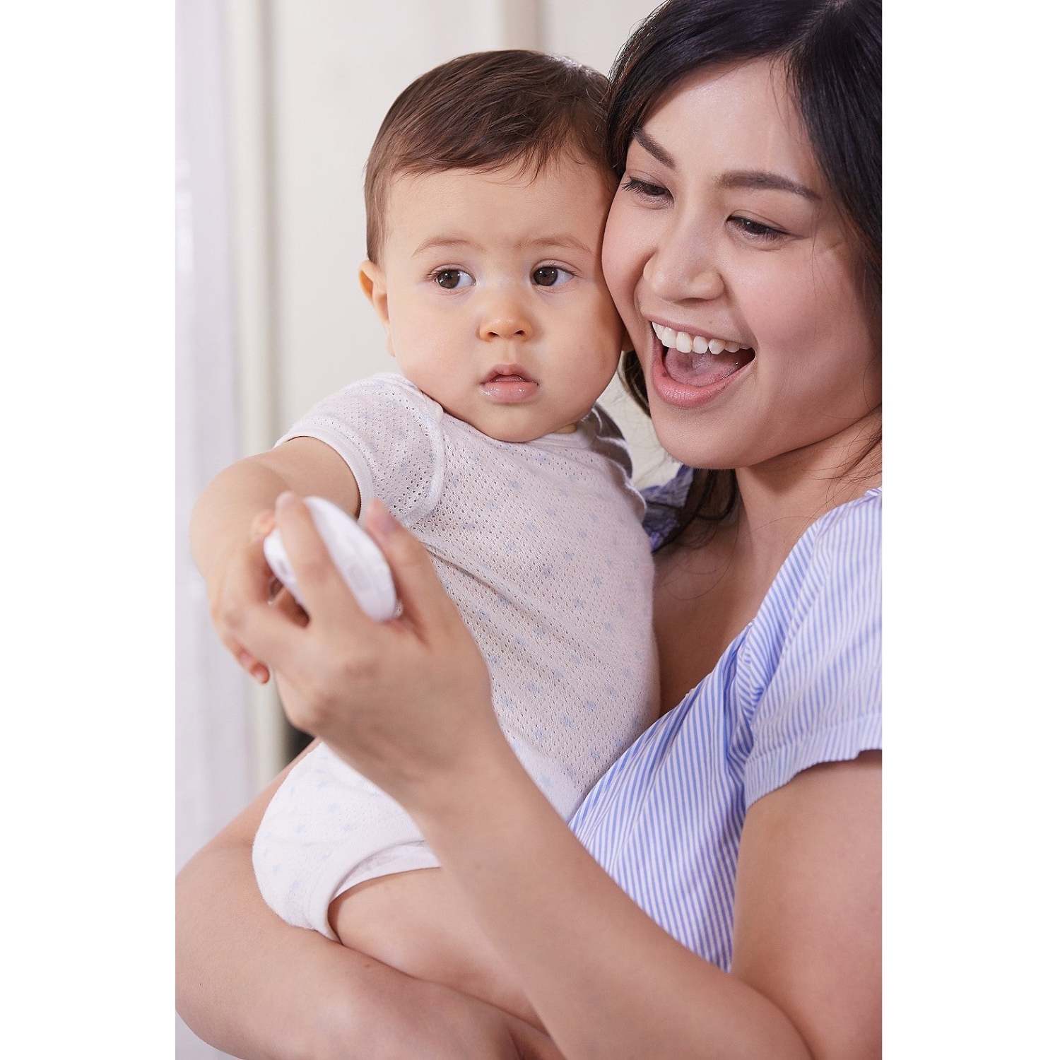 Bebcare iQ - Smart HD Baby Monitor: Low EMF Emissions, HD 1080p Camera, Pan-Tilt, Temperature Sensor, Motion and Sound Alert, Music Lullabies,