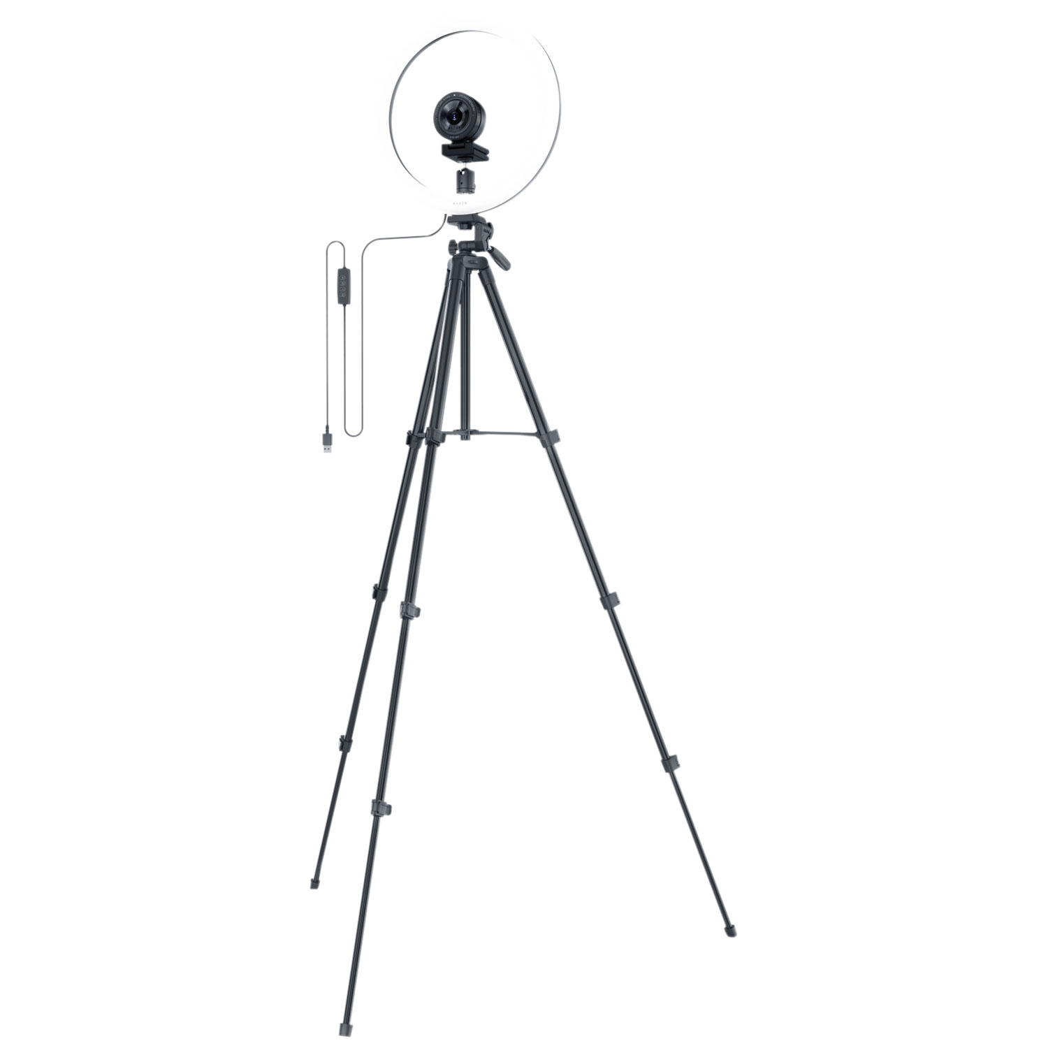 Razer 12" USB LED Ring Light for PC and Mobile Streaming - Black - English