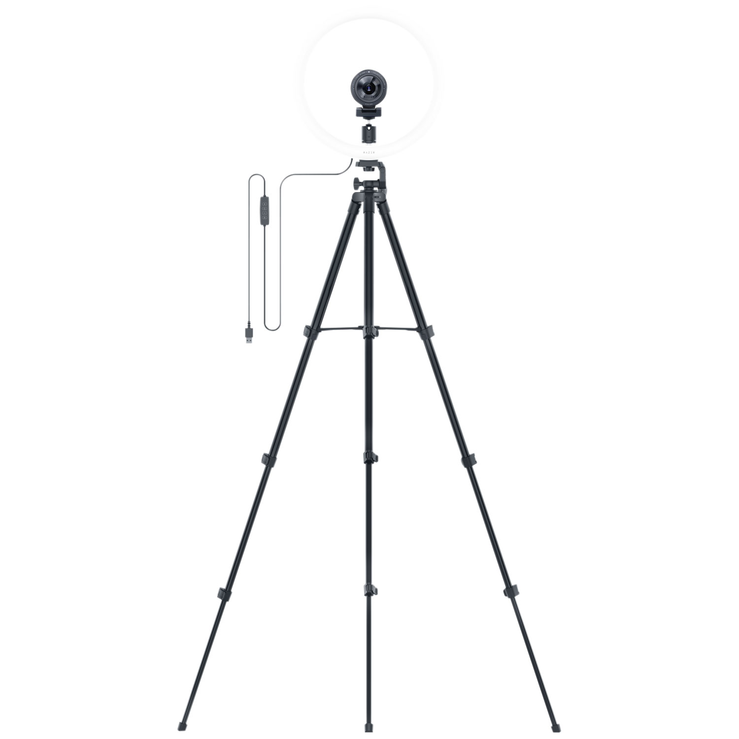 Razer 12" USB LED Ring Light for PC and Mobile Streaming - Black - English