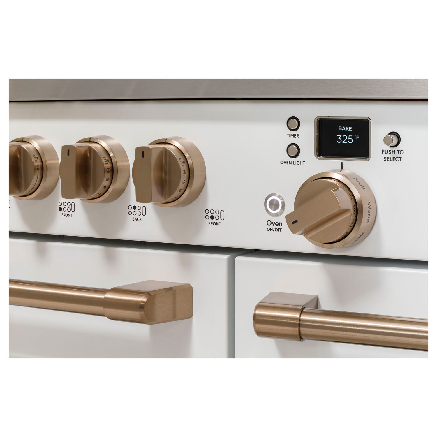 Café 48" 8.25 Cu Ft Double Oven 6-Burner Freestanding Dual Fuel Air Fry Range - Matte White