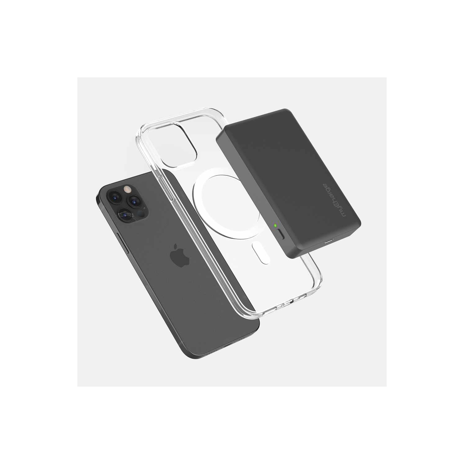 myCharge Wireless MagLock Portable Battery for MagSafe 6K mAh | Graphite