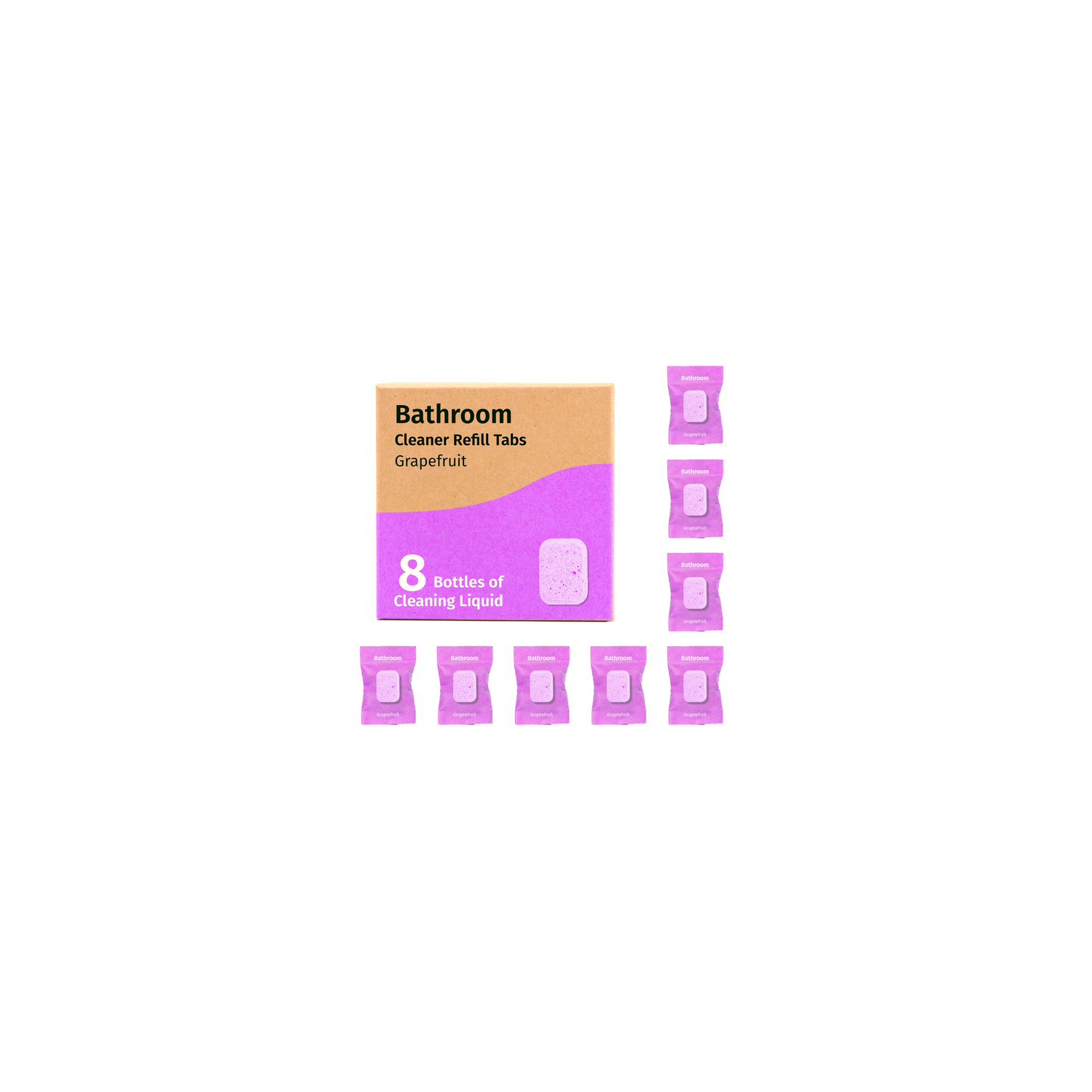 Bathroom Cleaner Tablets | Pack of 8 - Grapefruit