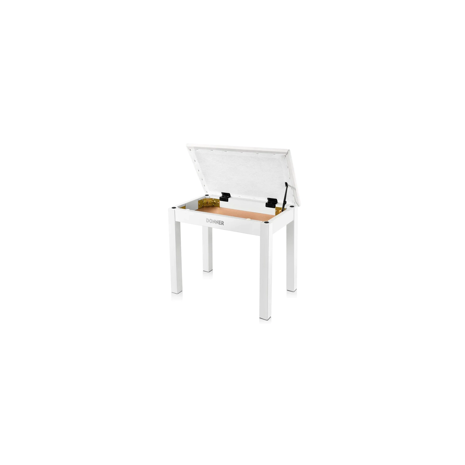 Donner DKB-10 Wood Keyboard Bench with Storage White