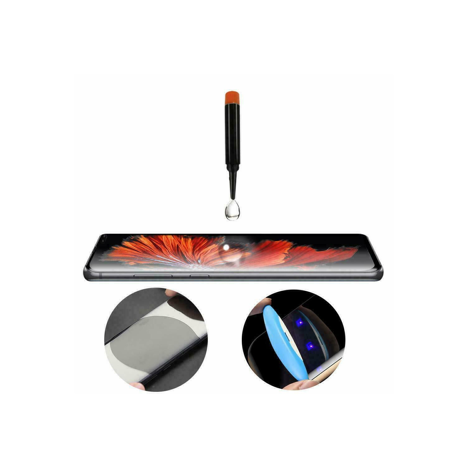 Pour protecteur d’écran en gel de haute qualité pour verre trempé/verre UV iPhone 11 Pro d’Apple, protecteur d’écran en gel