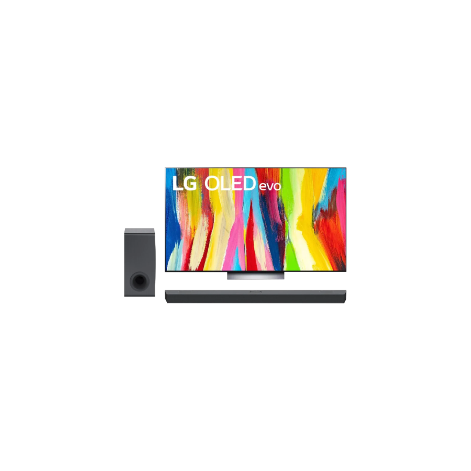 LG OLED Evo C2 Series 65” Alexa Built-in 4k Smart TV (OLED65C2PUA), 120Hz Refresh Rate + LG S90QY 5.1.3ch Sound bar with Center Up-Firing, Dolby Atmos DTS:X