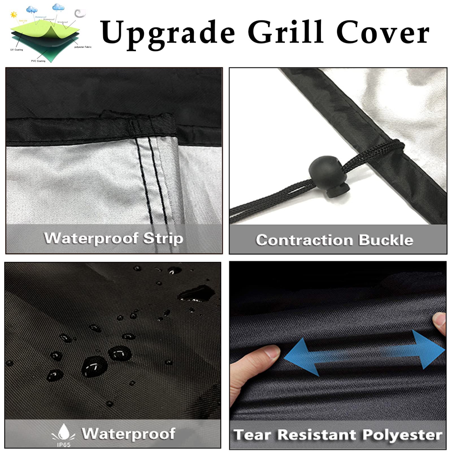 Furniture One BBQ Cover 58 inch Black