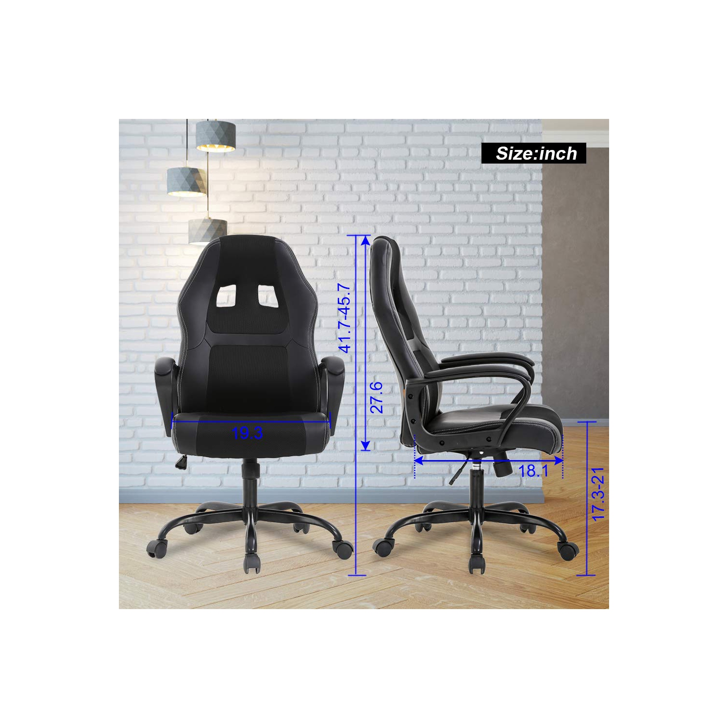 Furniture One Gaming Chair Black