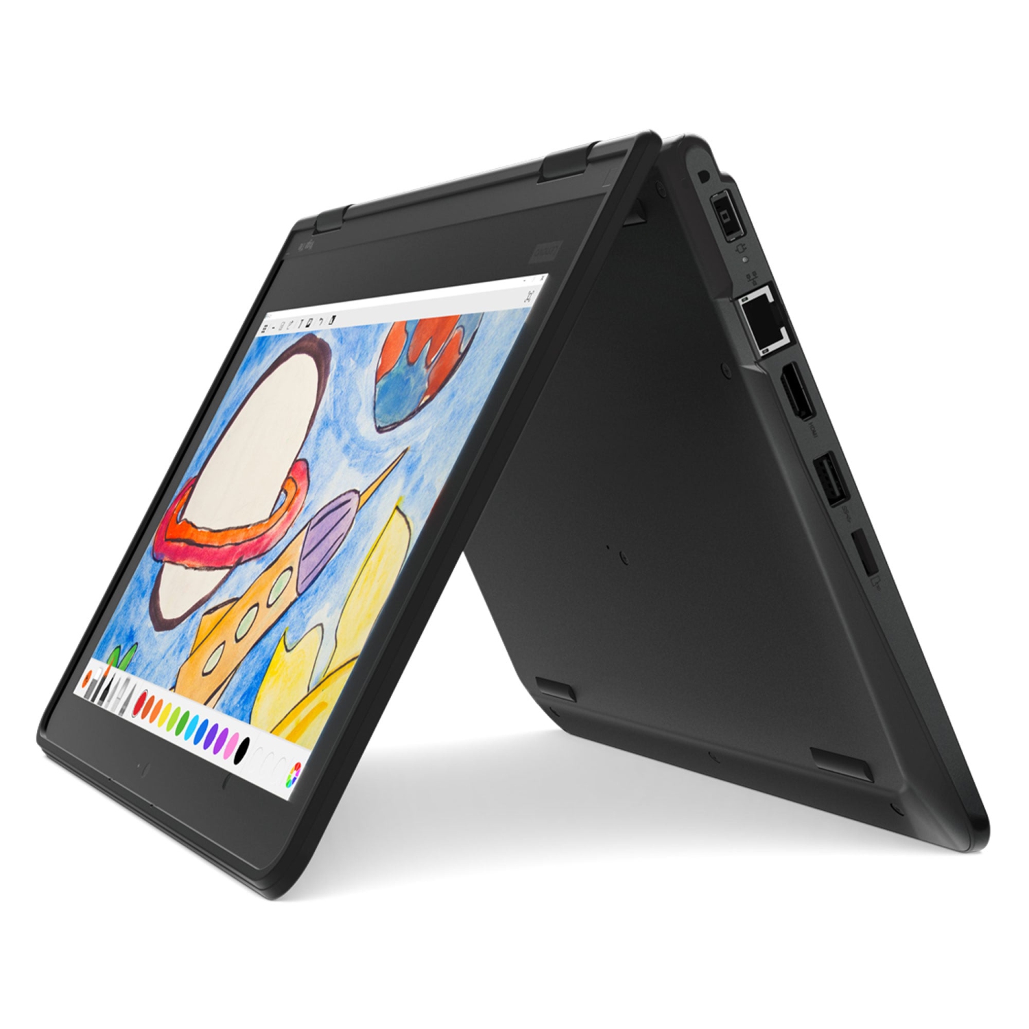 Lenovo ThinkPad Yoga 11e Gen 5 Laptop, 11.6" IPS Touch 250 nits, N4120, UHD Graphics 600, 4GB, 128GB, Win 11 Home