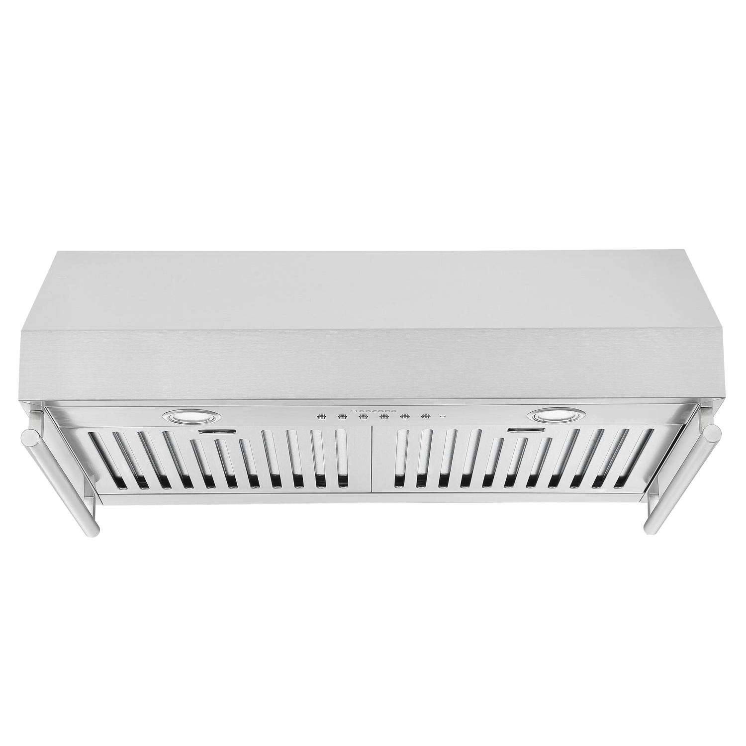 Ancona 30” 450 CFM Under Cabinet Range Hood with Auto Night Light and Utensil Bars in Stainless Steel