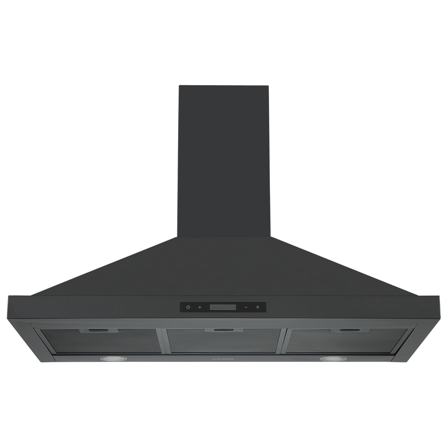Ancona 36" 450 CFM Convertible Wall Mount Pyramid Range Hood in Black Stainless Steel