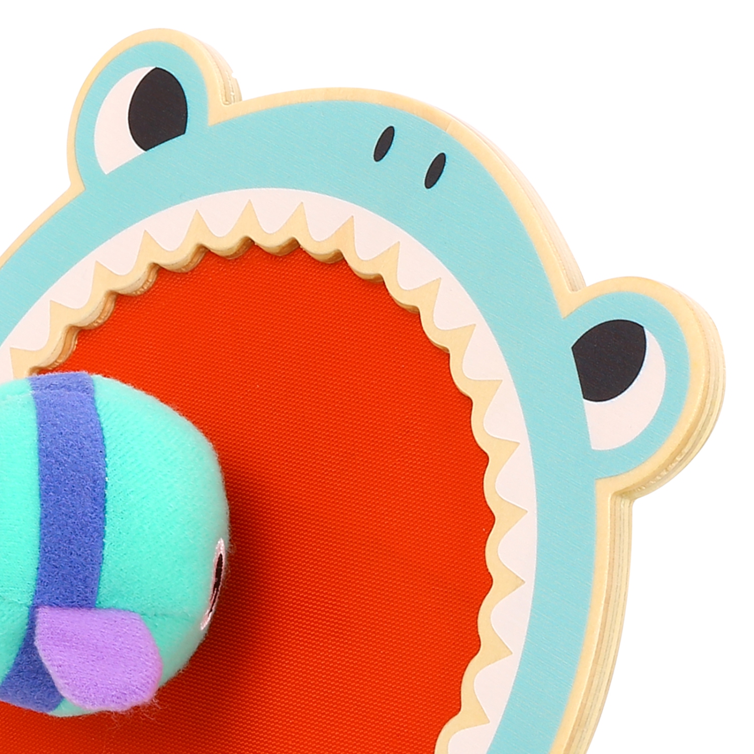 TOOKYLAND Toss and Catch Game - 3pcs - Shark Paddle and Balls Set, Ages 3+