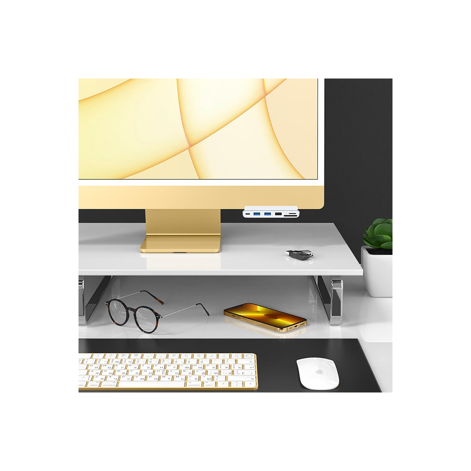 8 in 1 USB-C Hub and Docking Station for iMac 2021 24inch - PrimeCables