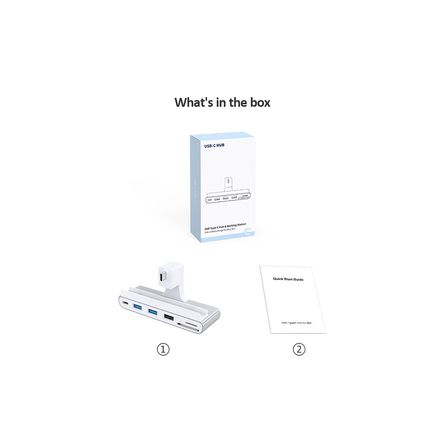 8 in 1 USB-C Hub and Docking Station for iMac 2021 24inch - PrimeCables