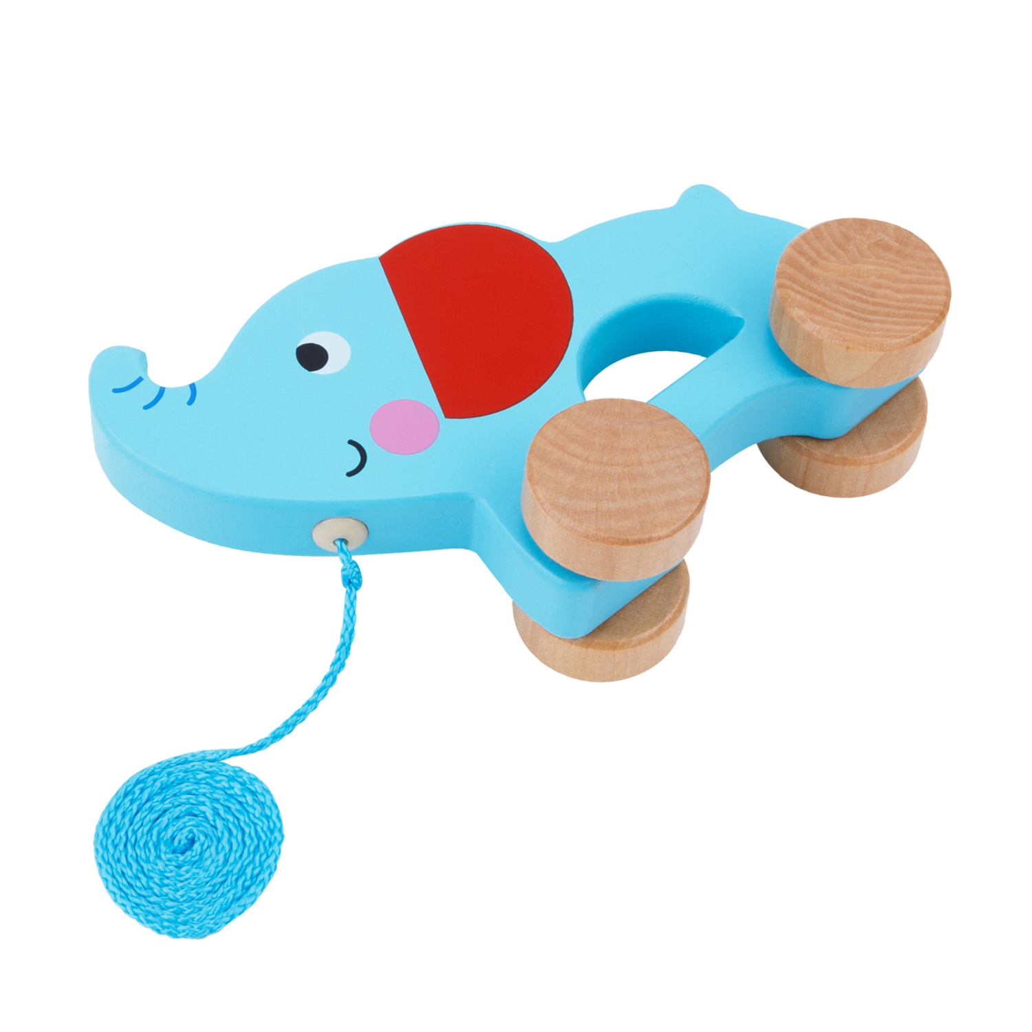 TOOKYLAND Jouet à Tirer en Bois - Éléphant, 18 Mois et +
