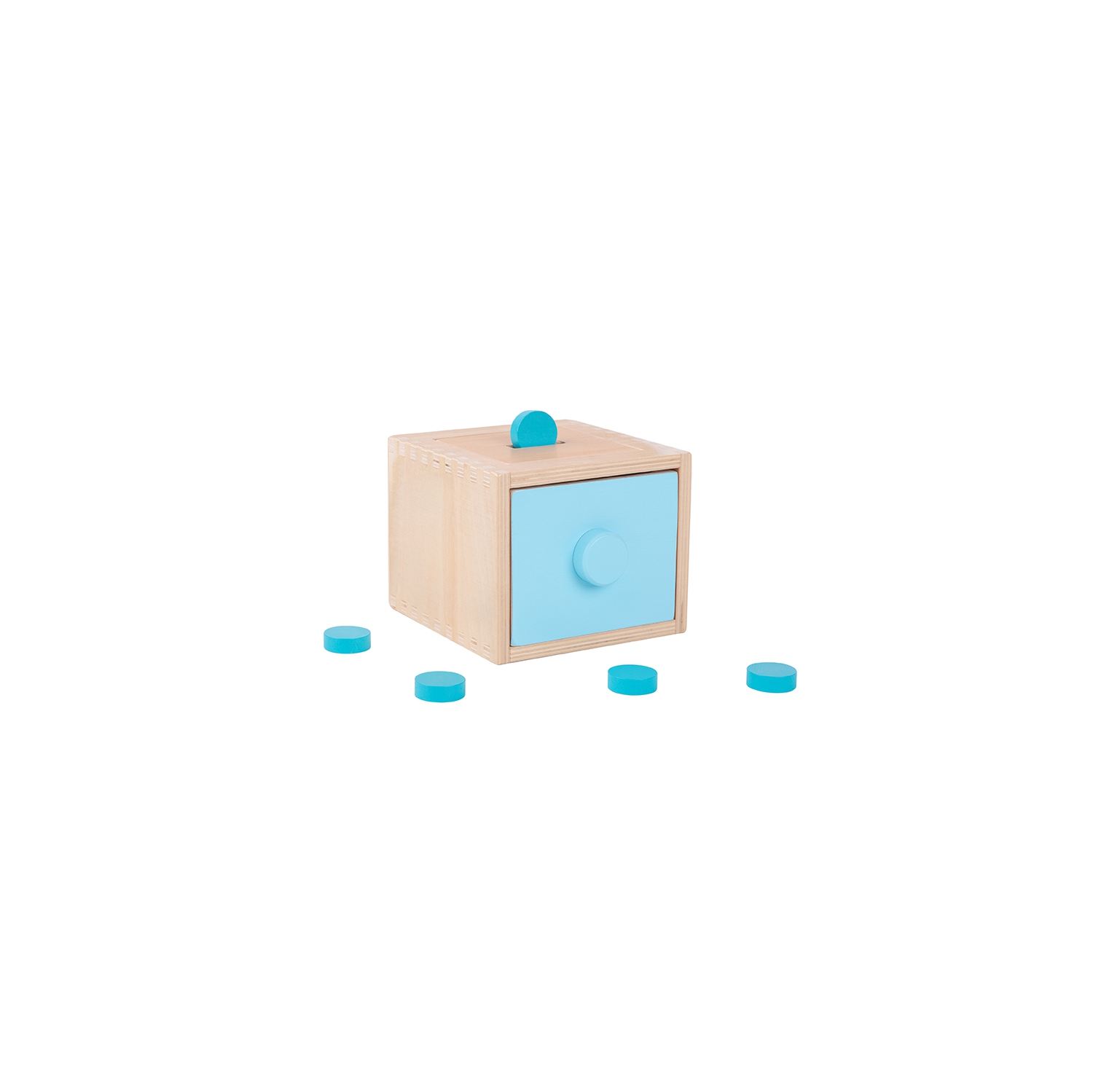 TOOKYLAND Cube Trieur de Formes en Bois - 25pcs - Boîte à Trier, Jouet Éducatif 4 en 1, 12 mois +