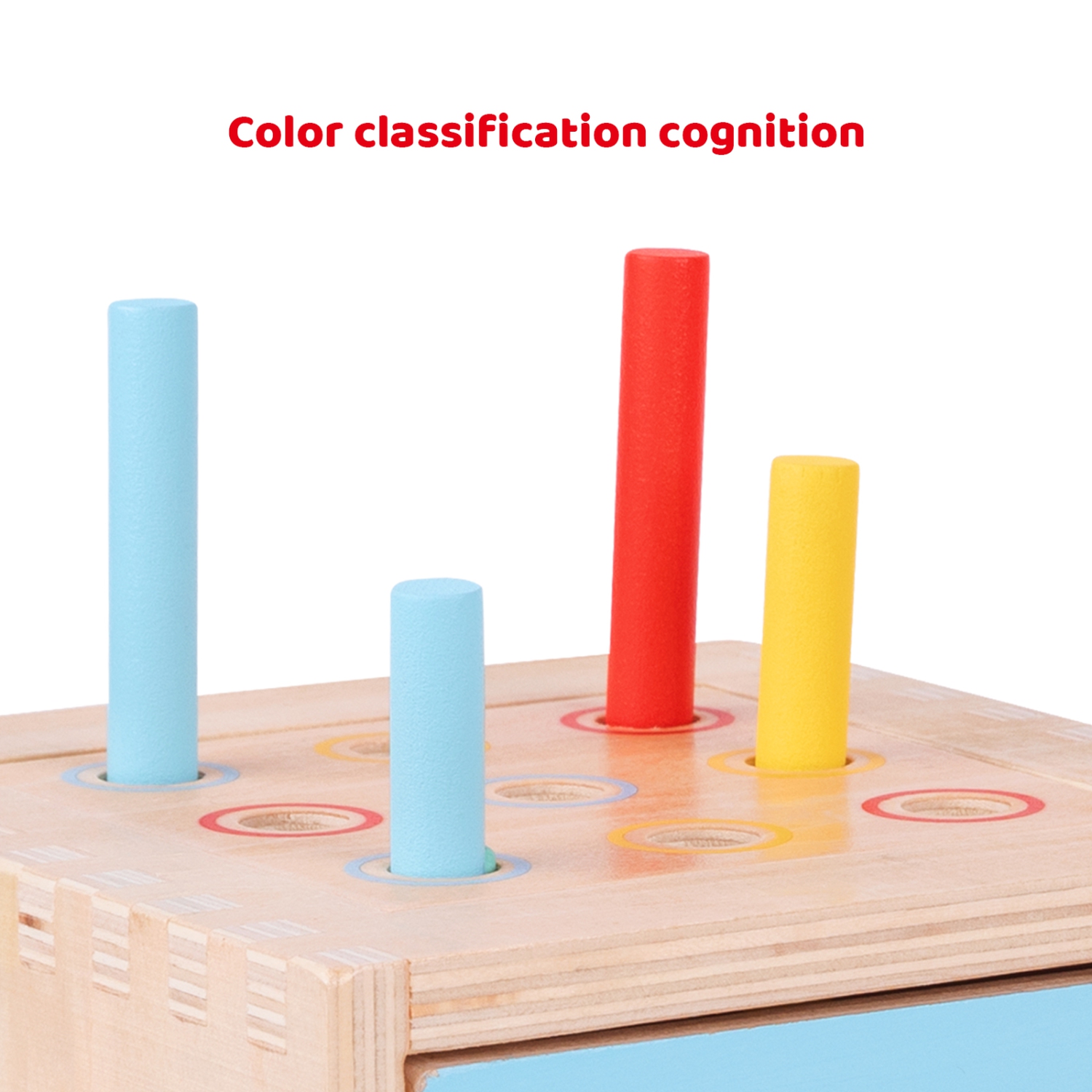 TOOKYLAND Cube Trieur de Formes en Bois - 25pcs - Boîte à Trier, Jouet Éducatif 4 en 1, 12 mois +