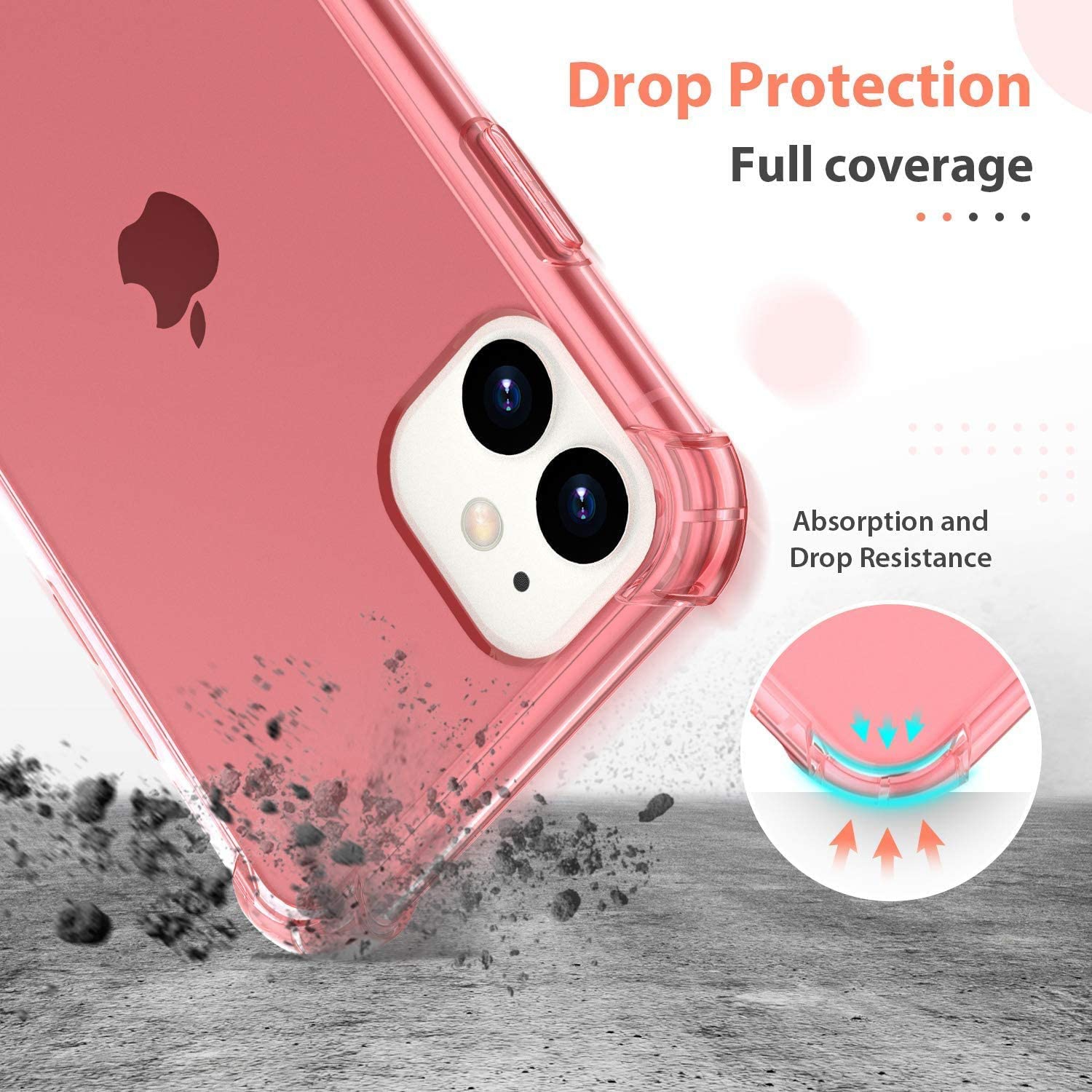 For Apple iPhone 11 Rainbow Clear Case Heavy Duty Soft Slim Phone Back Cover