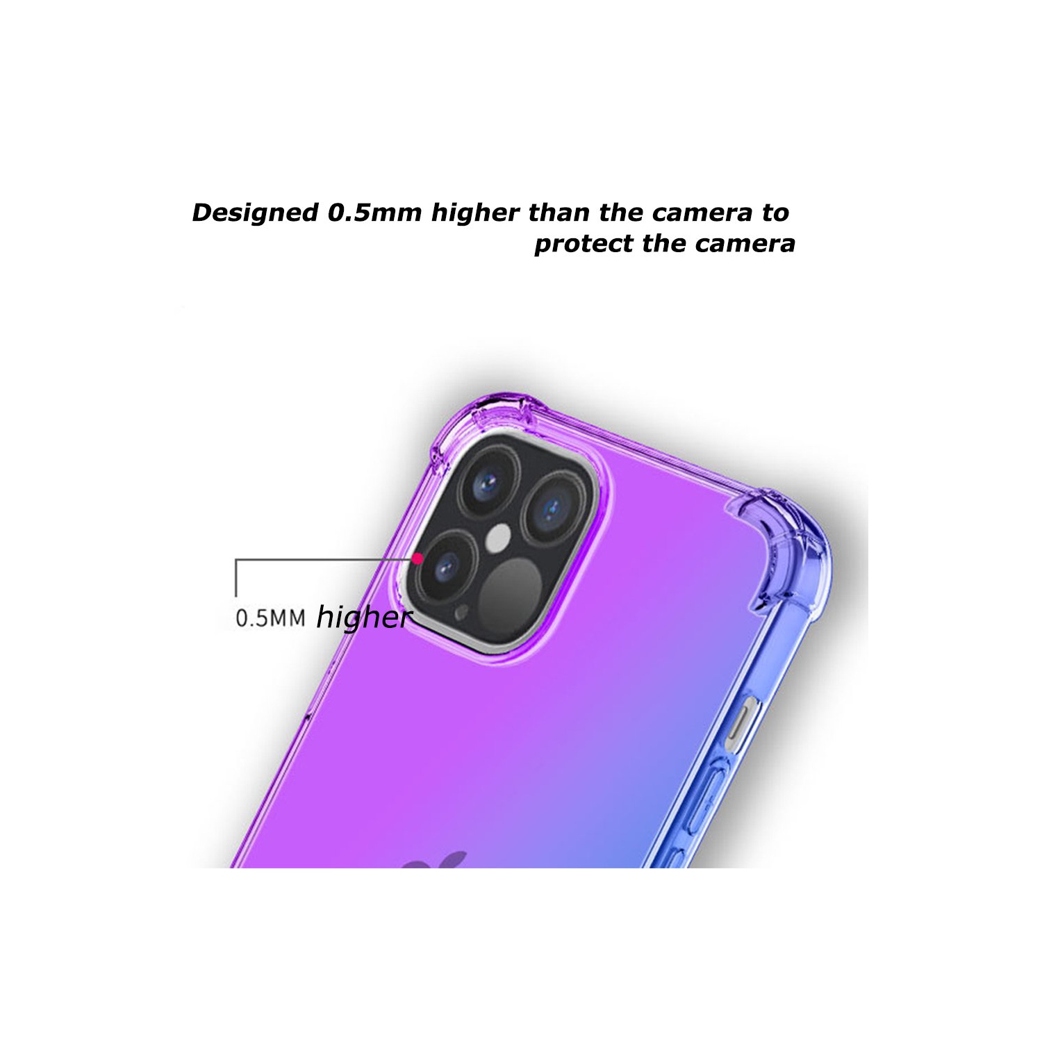 For Apple iPhone 11 Pro Max Rainbow Clear Case Heavy Duty Soft Slim Phone Back Cover