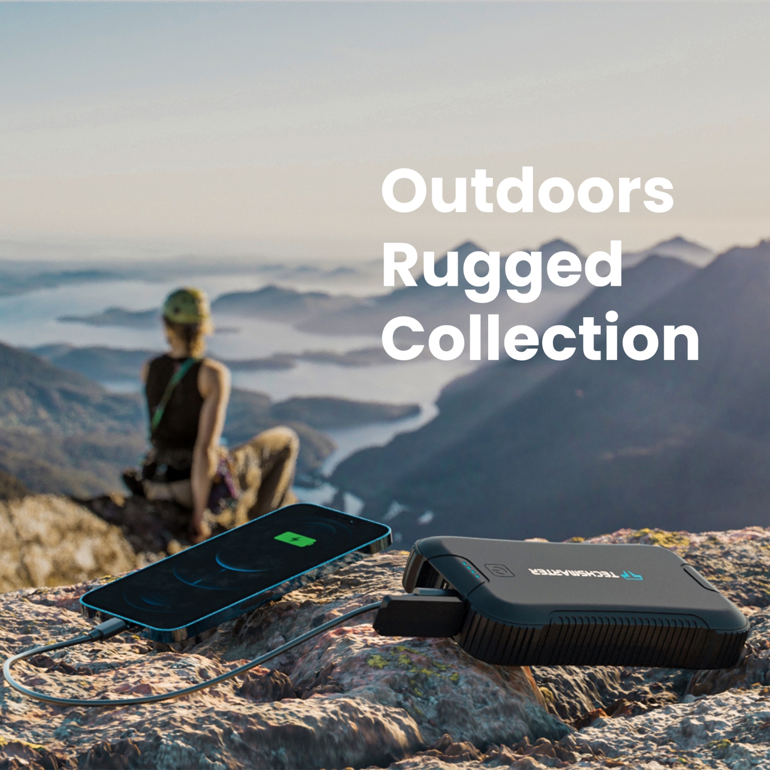 Techsmarter 30000mah Rugged & Waterproof 20W USB-C PD Power Bank. Fast  Portable Charger Heavy Duty, Camping, Hiking, Outdoor with Flashlight. For  iPhone, Samsung Galaxy, iPad, LG, Android, Tablets 