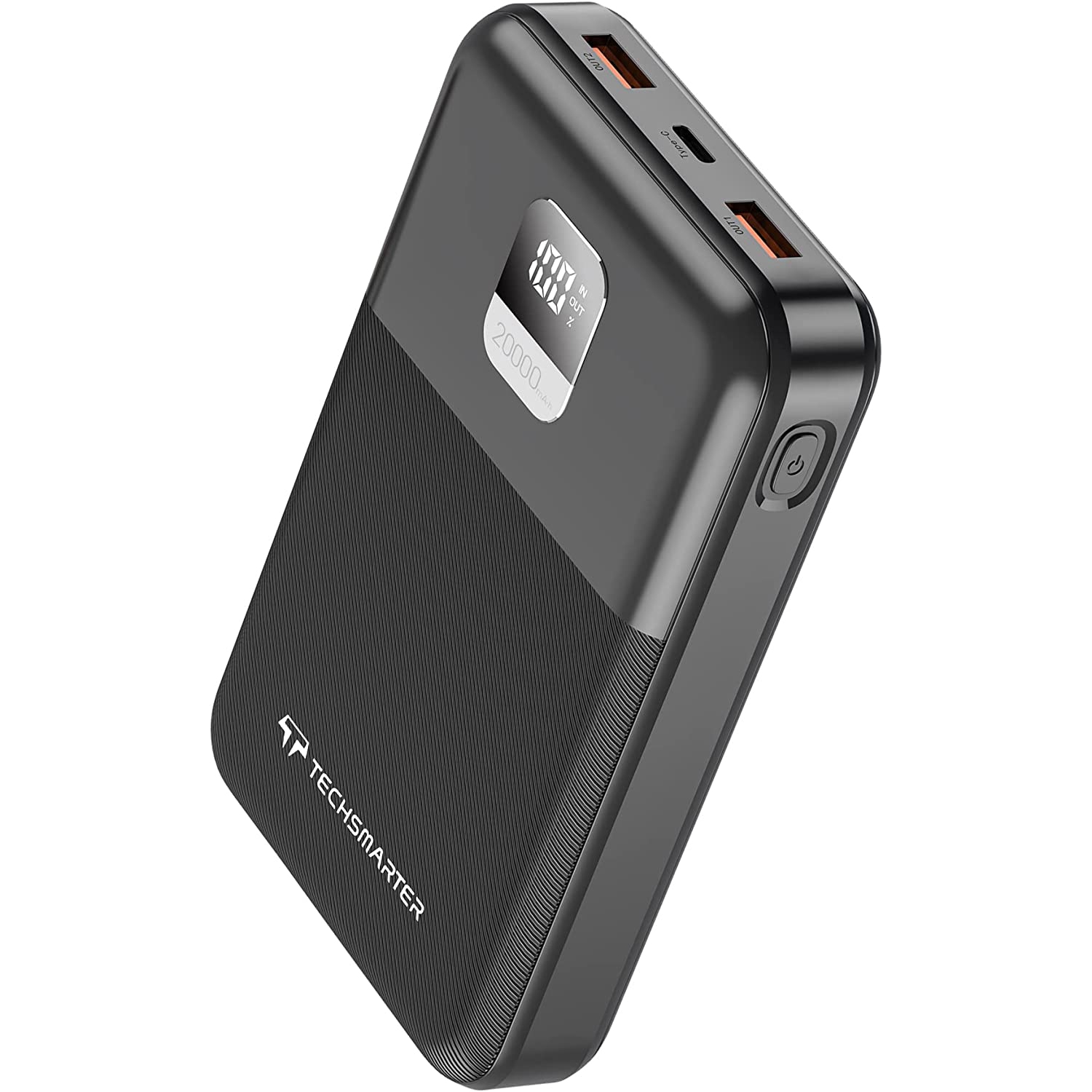 Techsmarter 20000mah 65W USB-C Laptop Power Bank with Samsung Super Fast Charging. Portable Charger Compatible with iPhone, Galaxy, Android, iPad, MacBook, Chromebook, XPS