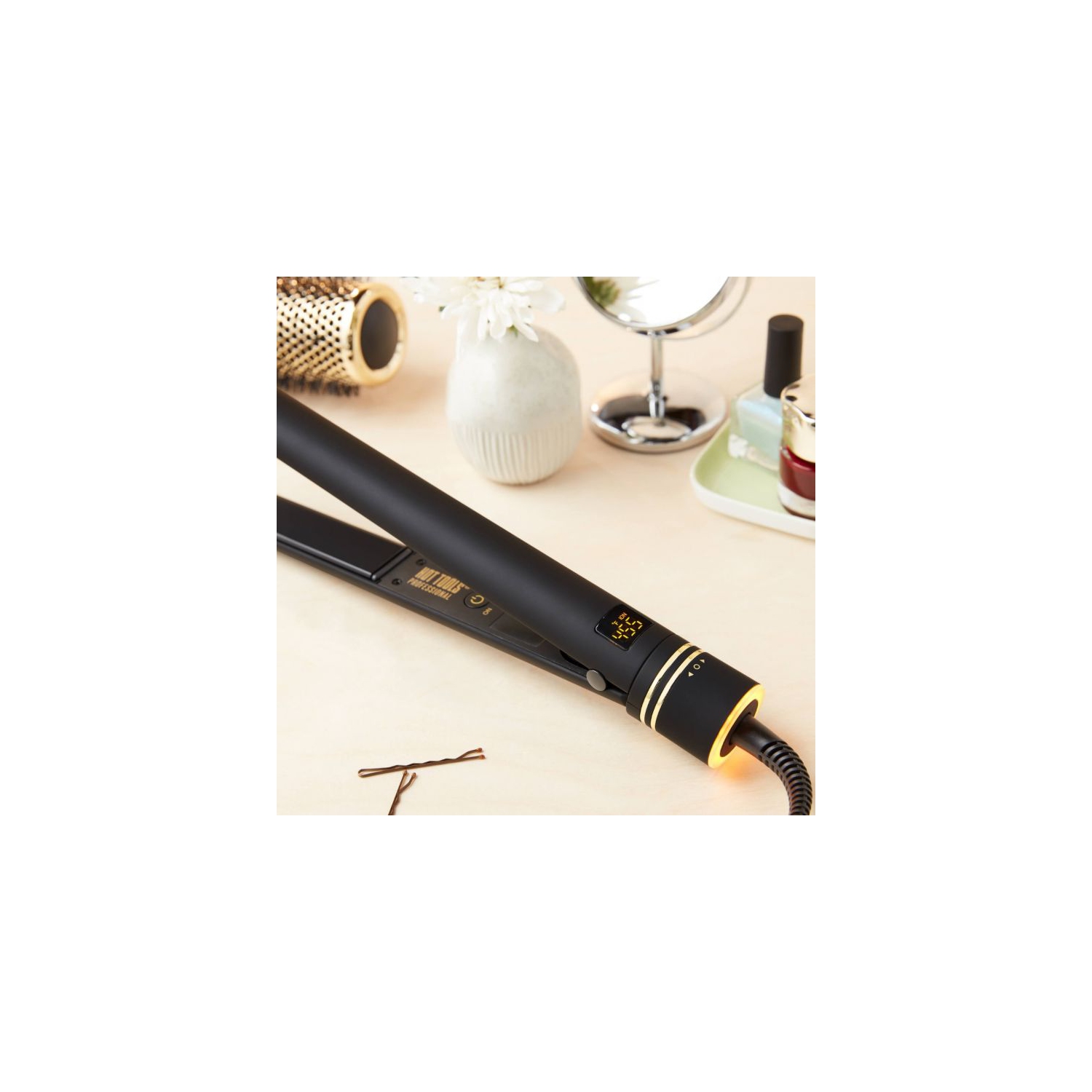 Hot Tools Ionic Black Gold Evolve Flat Iron 1in