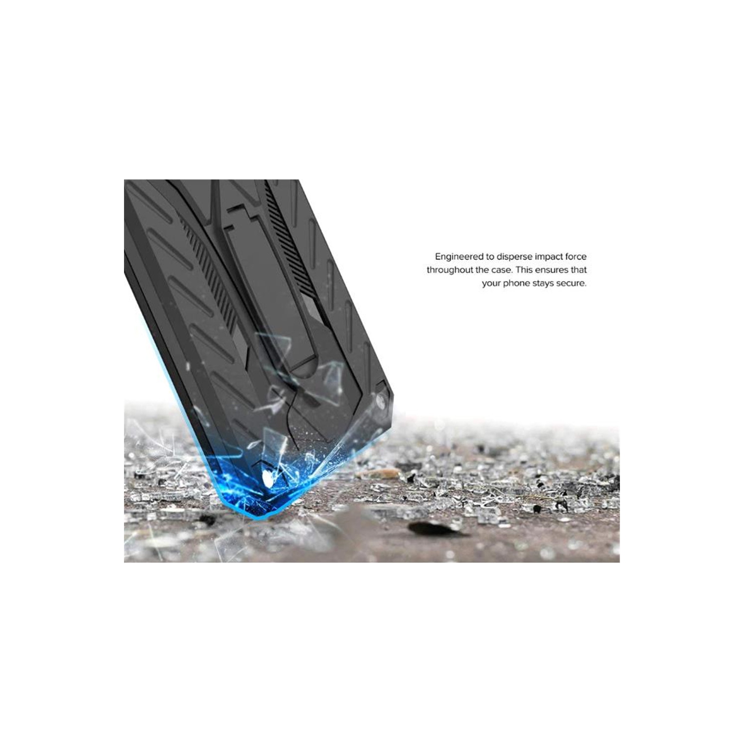 【CSmart】 Shockproof Heavy Duty Rugged Defender Hard Case with Kickstand for iPhone 14 Plus, Red